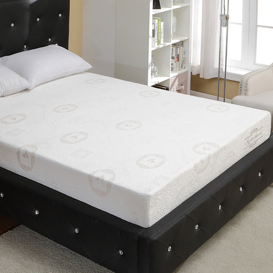 IHOMEadore 10-in Medium Queen Memory foam Mattress in a Box with Boxspring Included