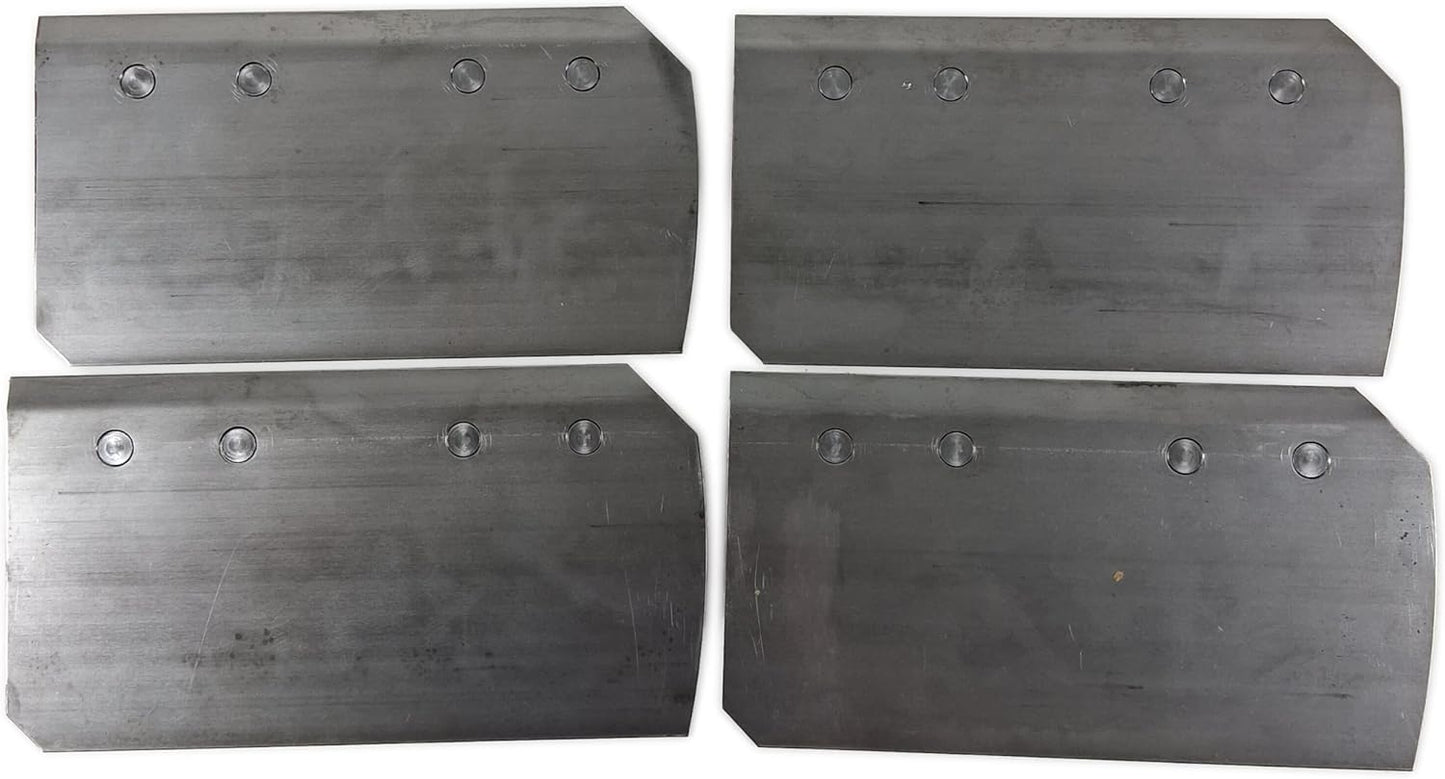 Genuine OEM Power Trowel Combo Blades 24" (set of 4) 5" x 9-1/4" Compatible with Multiquip-Whiteman, Wacker Neuson and Husqvarna Walk Behind Power Trowels C244, WX5925M6, SK241