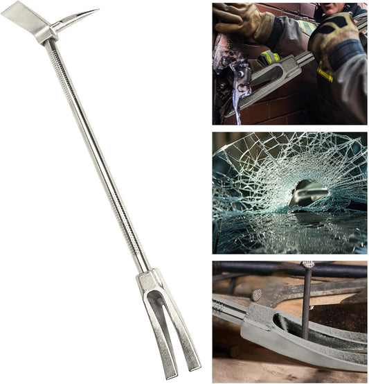 30" Halligan Bar Firefighter Tool - Forged Steel One-Piece Construction | Fork Gap Design
