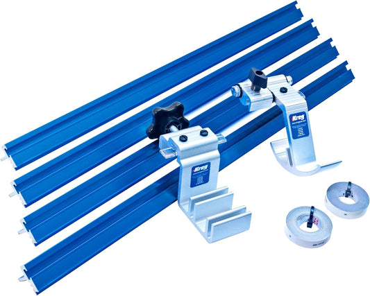 Kreg KMS8000 Precision Trak & Stops Kit - Track Guide for Miter Saw - Woodworking Saw Guide - Miter Saw Accessories - Woodworking Tools