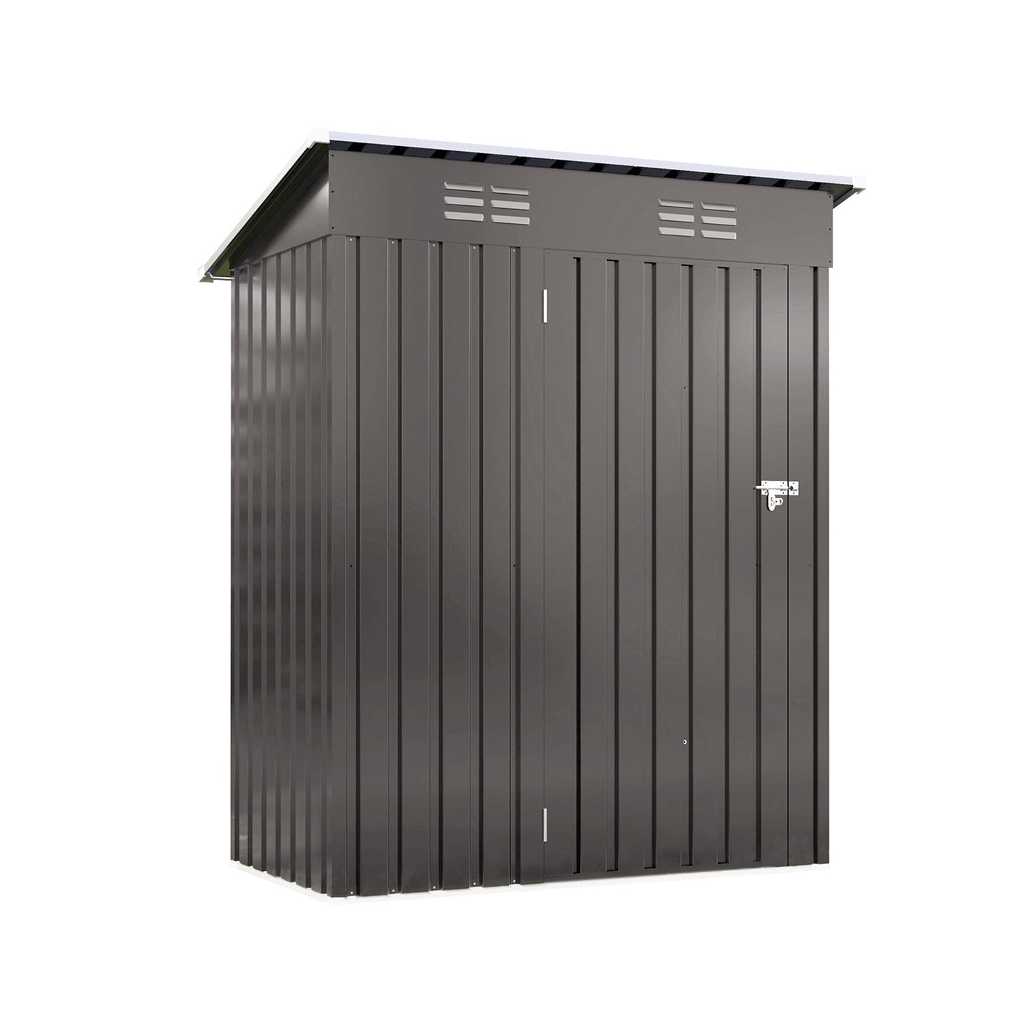 GZMR 5-ft x 3-ft Metal Outdoor Storage Shed Galvanized steel Metal Storage Shed