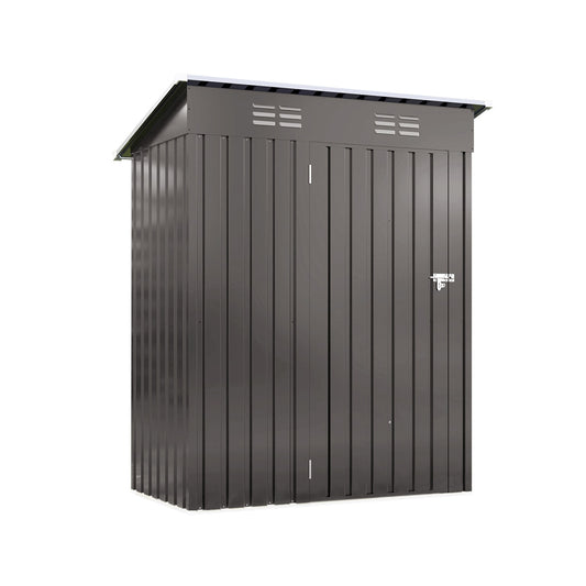 GZMR 5-ft x 3-ft Metal Outdoor Storage Shed Galvanized steel Metal Storage Shed