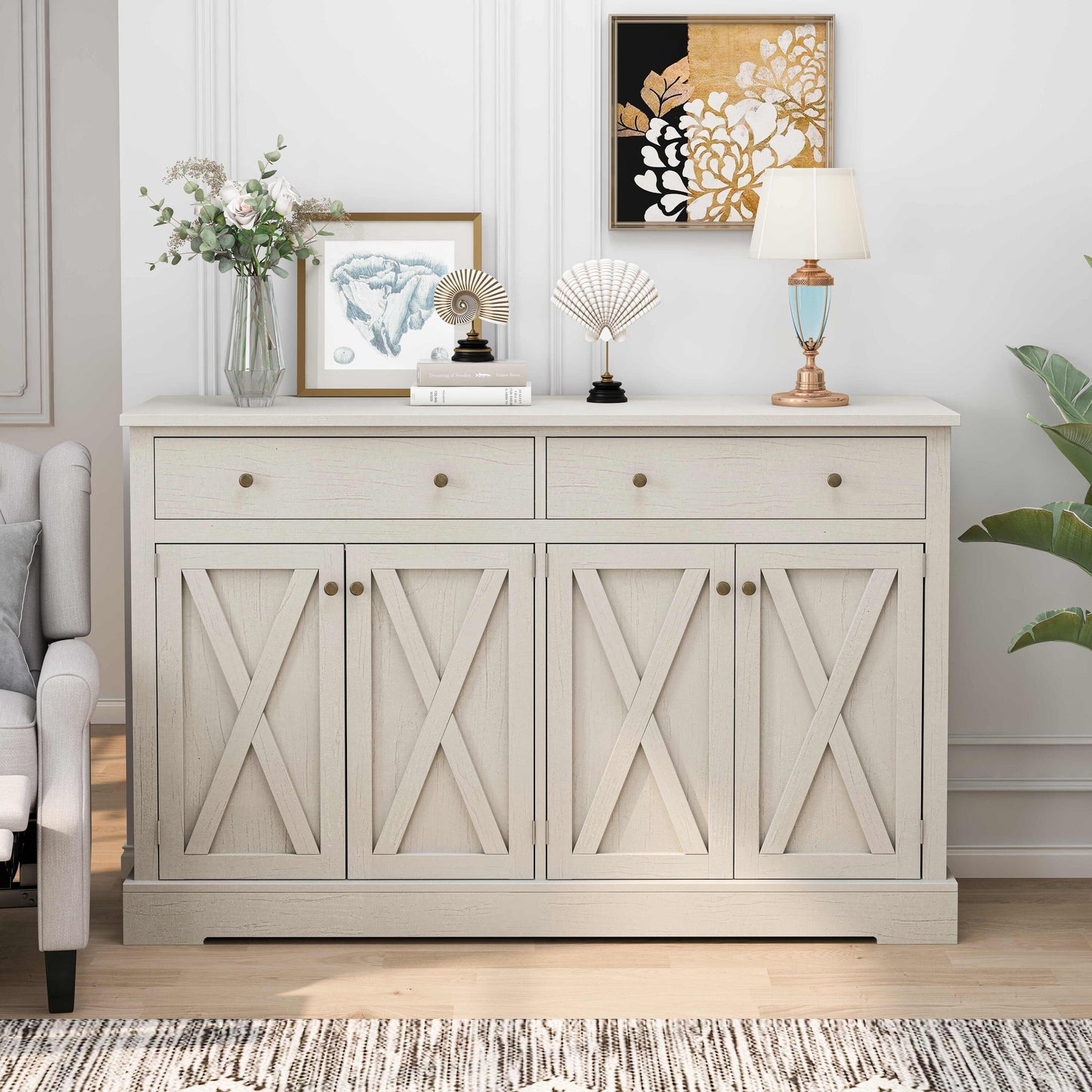 Dexmalle  White Vintage Sideboard