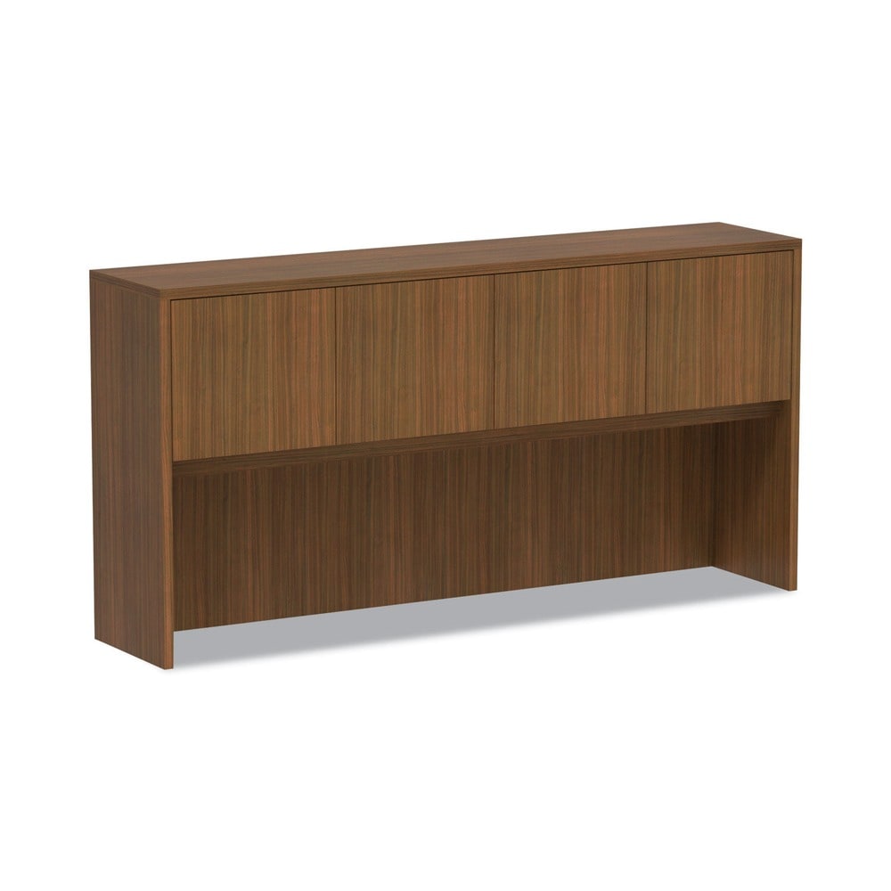 Alera Valencia Series 3-Compartment Hutch in Modern Walnut - 70.63 x 15 x 35.38 inches