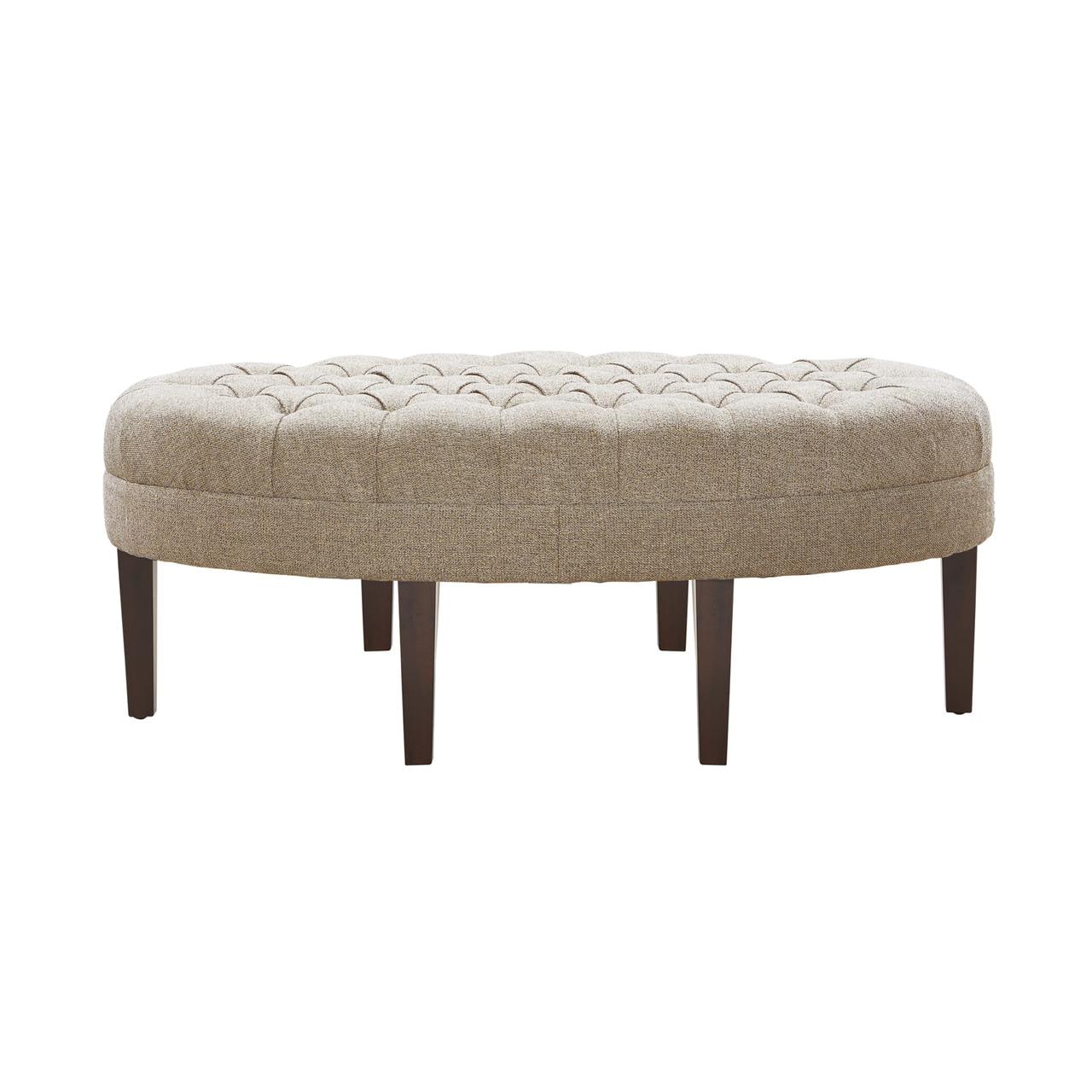 Gracie Mills  Mareli Surfboard Tufted Oval Ottoman