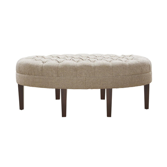 Gracie Mills  Mareli Surfboard Tufted Oval Ottoman