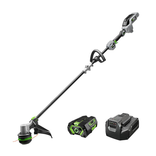 EGO POWER+ POWERLOAD 56-volt 15-in Straight Shaft Battery String Trimmer 4.0 Ah (Battery Included) (Charger Included)