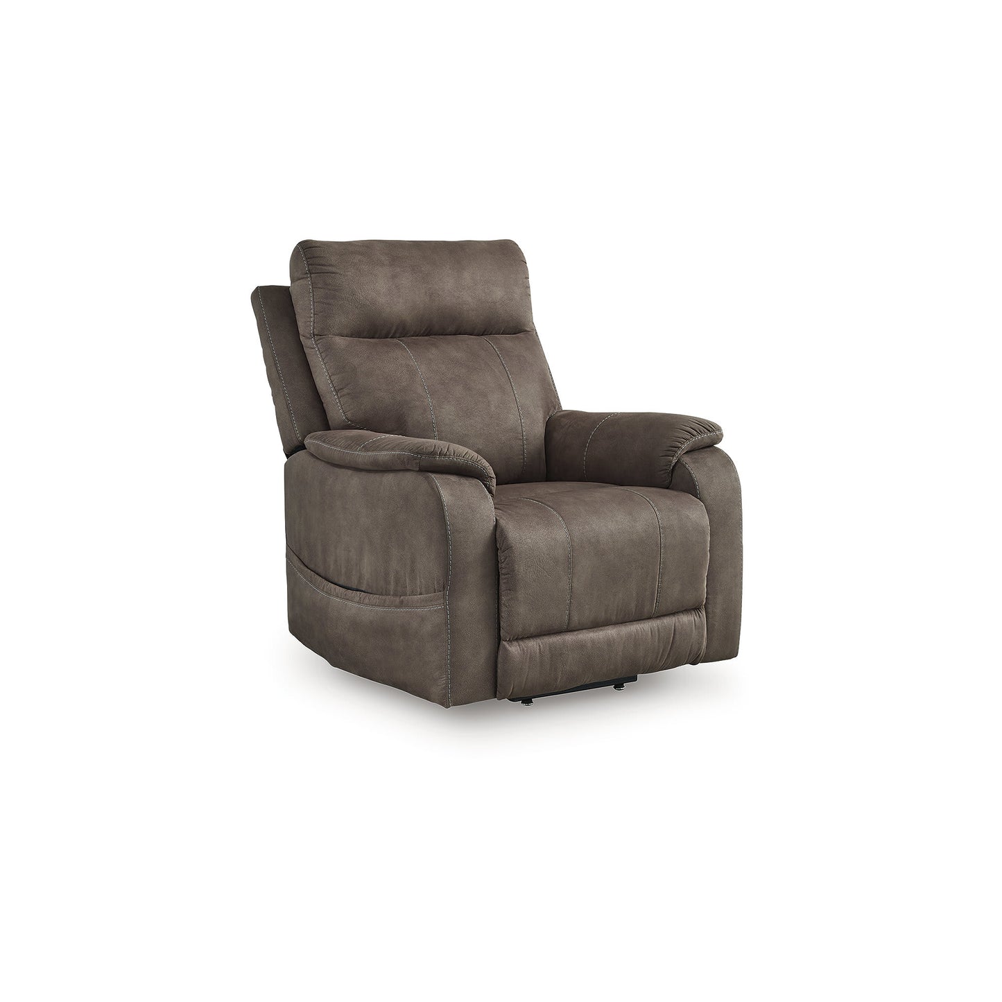Signature Design by Ashley Crestmeade Espresso Brown Power Lift Recliner with Heat Massage and USB Charging