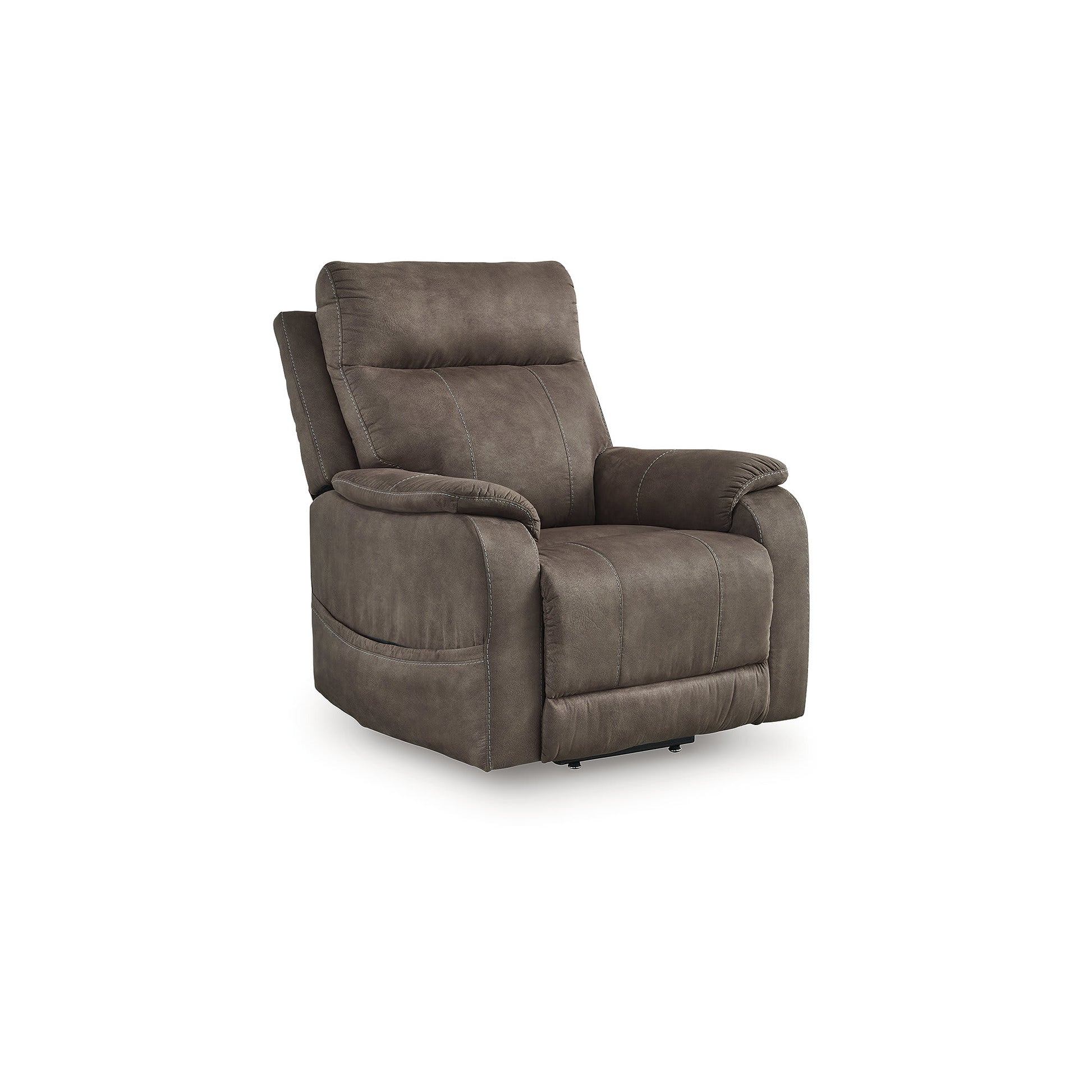 Signature Design by Ashley Crestmeade Espresso Brown Power Lift Recliner with Heat Massage and USB Charging