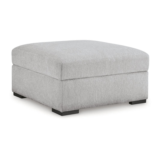 Signature Design by Ashley Gabyleigh Storage Ottoman Contemporary Style Neutral Next Gen Nuvella Stain Resistant Fabric