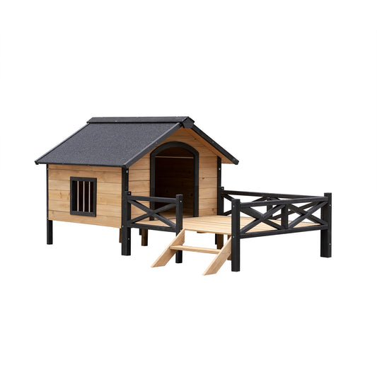 GZMR Wood Outdoor Large Dog House