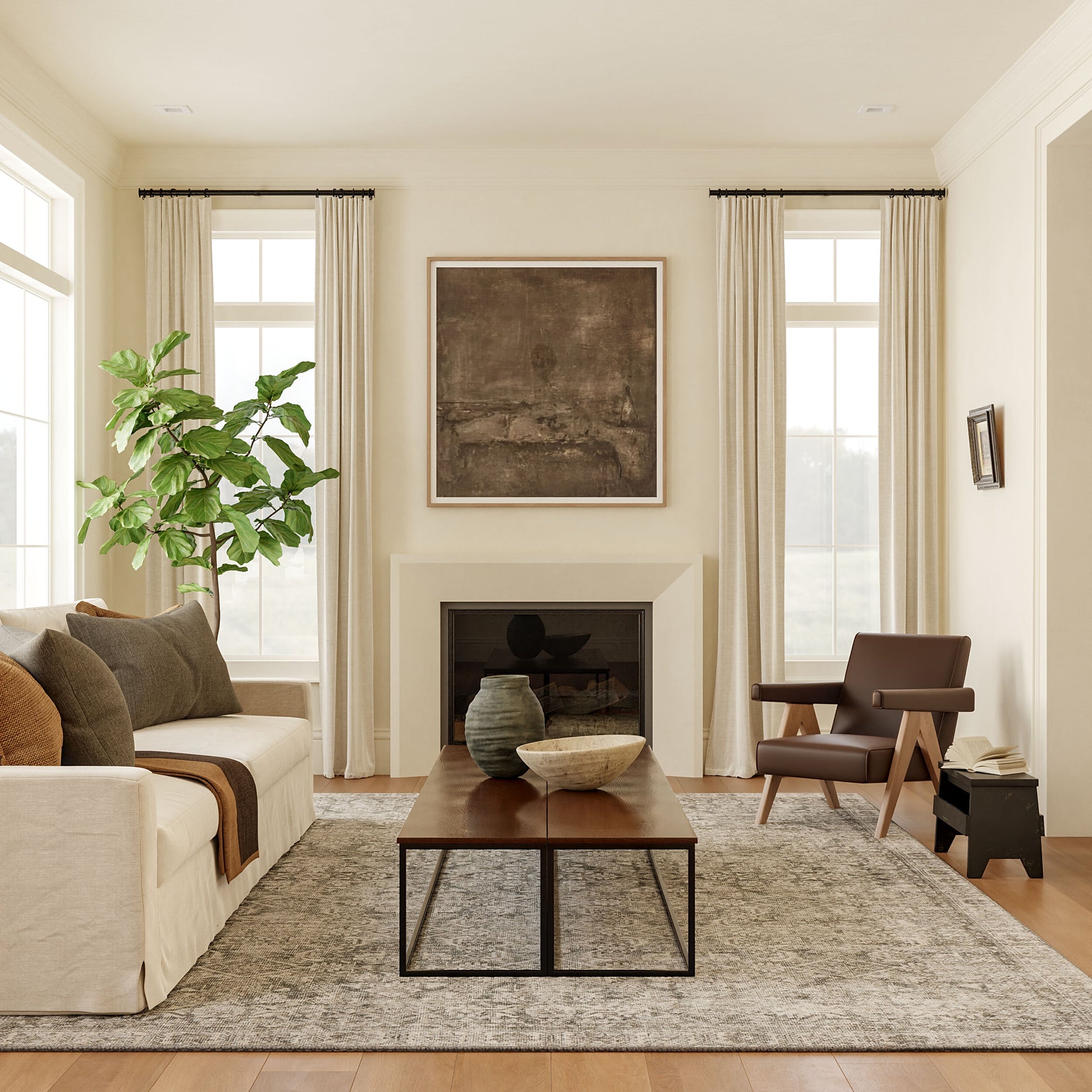 nuLOOM Hillstone Collection Calianna Traditional Vintage Medallion 9ft. x 12ft. Grey Area Rug