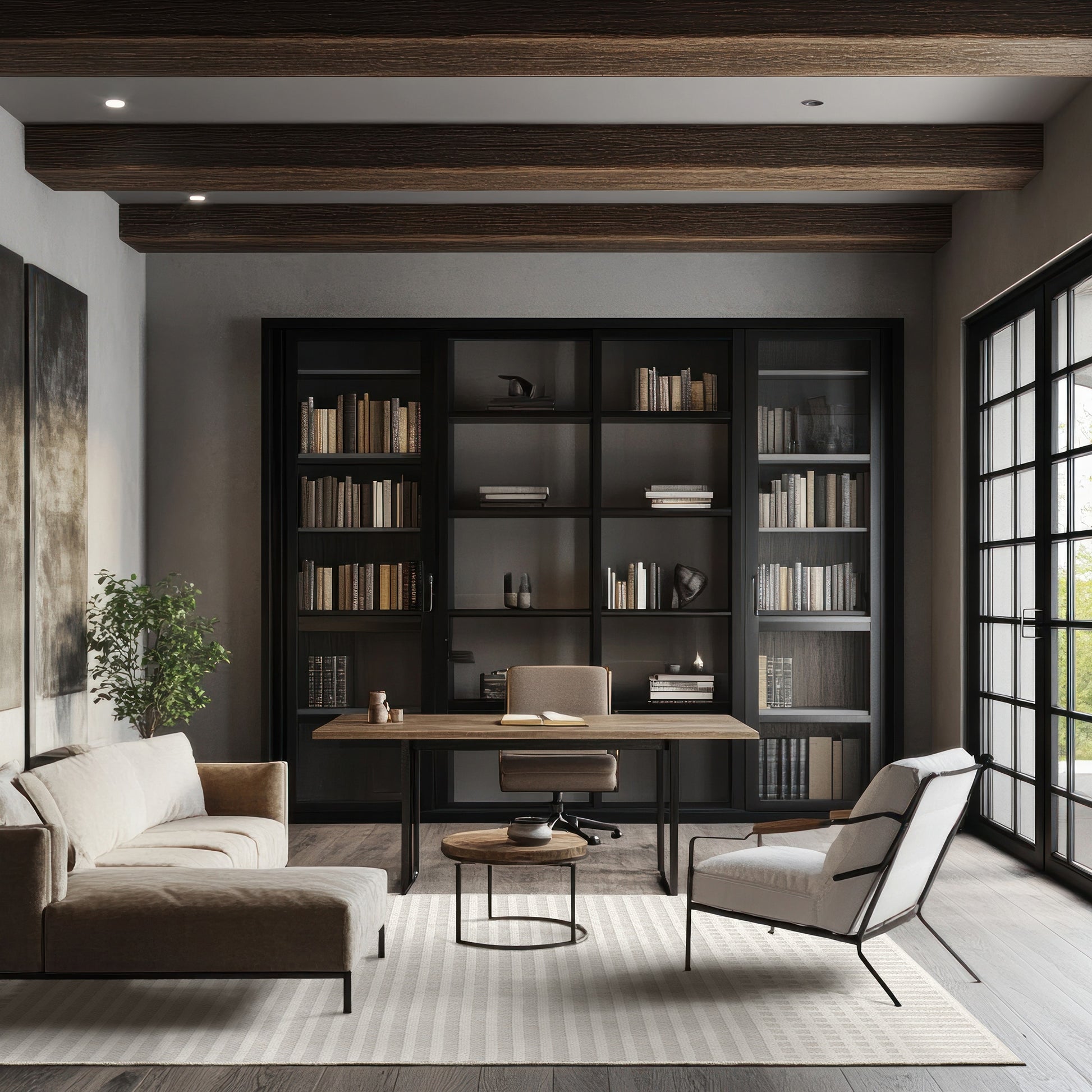 nuLOOM Yulia Geometric Bands Machine Washable 7ft. 10in. x 10ft. Light Grey Area Rug