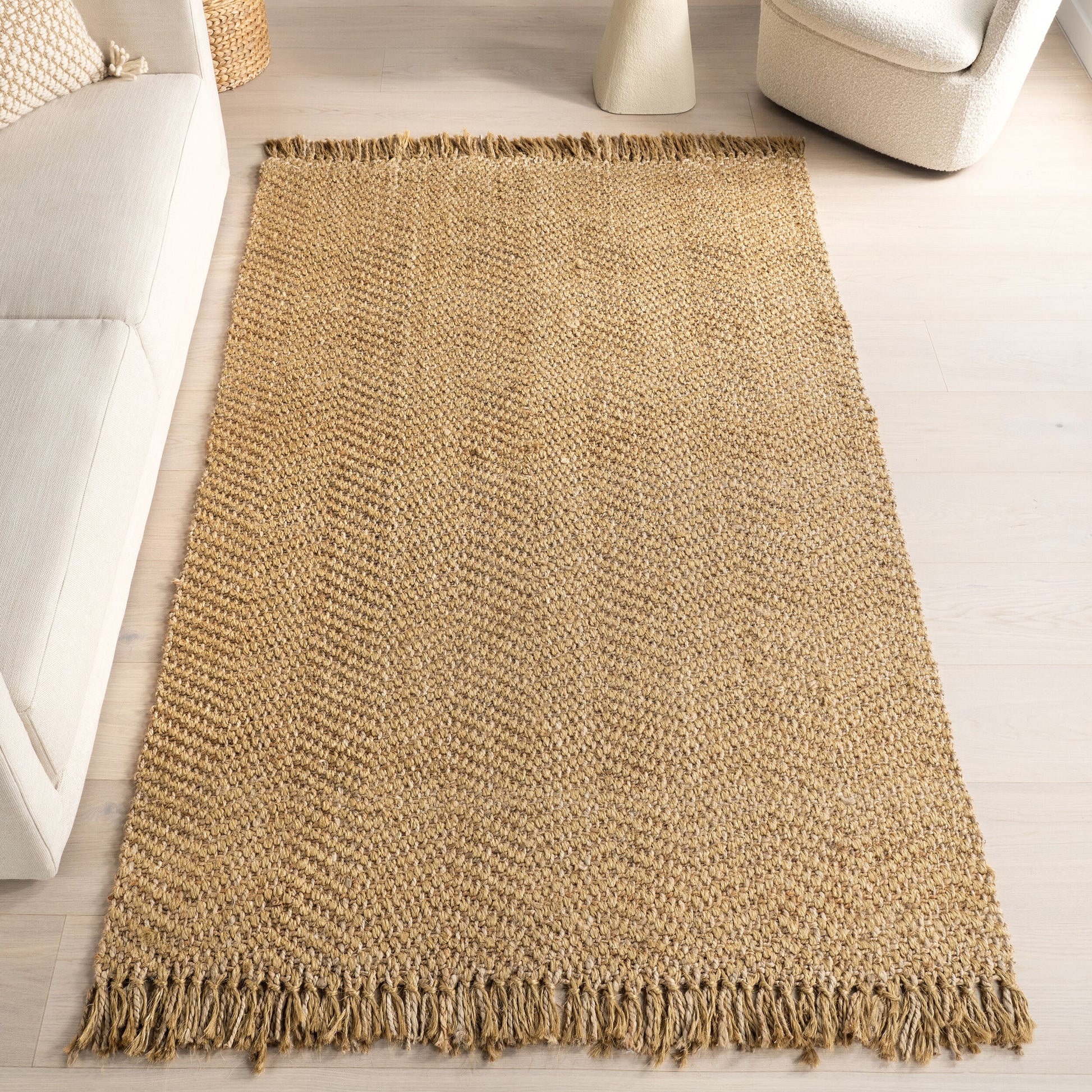 nuLOOM Cosima Farmhouse Solid 8ft. x 10ft. Natural Area Rug