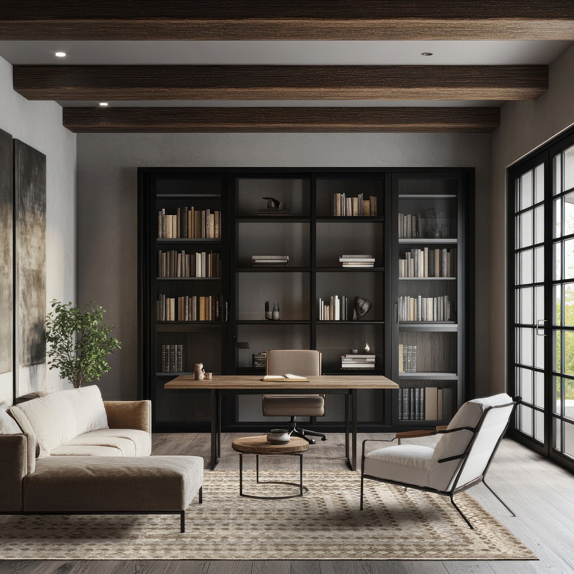 nuLOOM Carley SpinClean Machine Washable Geometric 8ft. 10in. x 12ft. Beige Area Rug