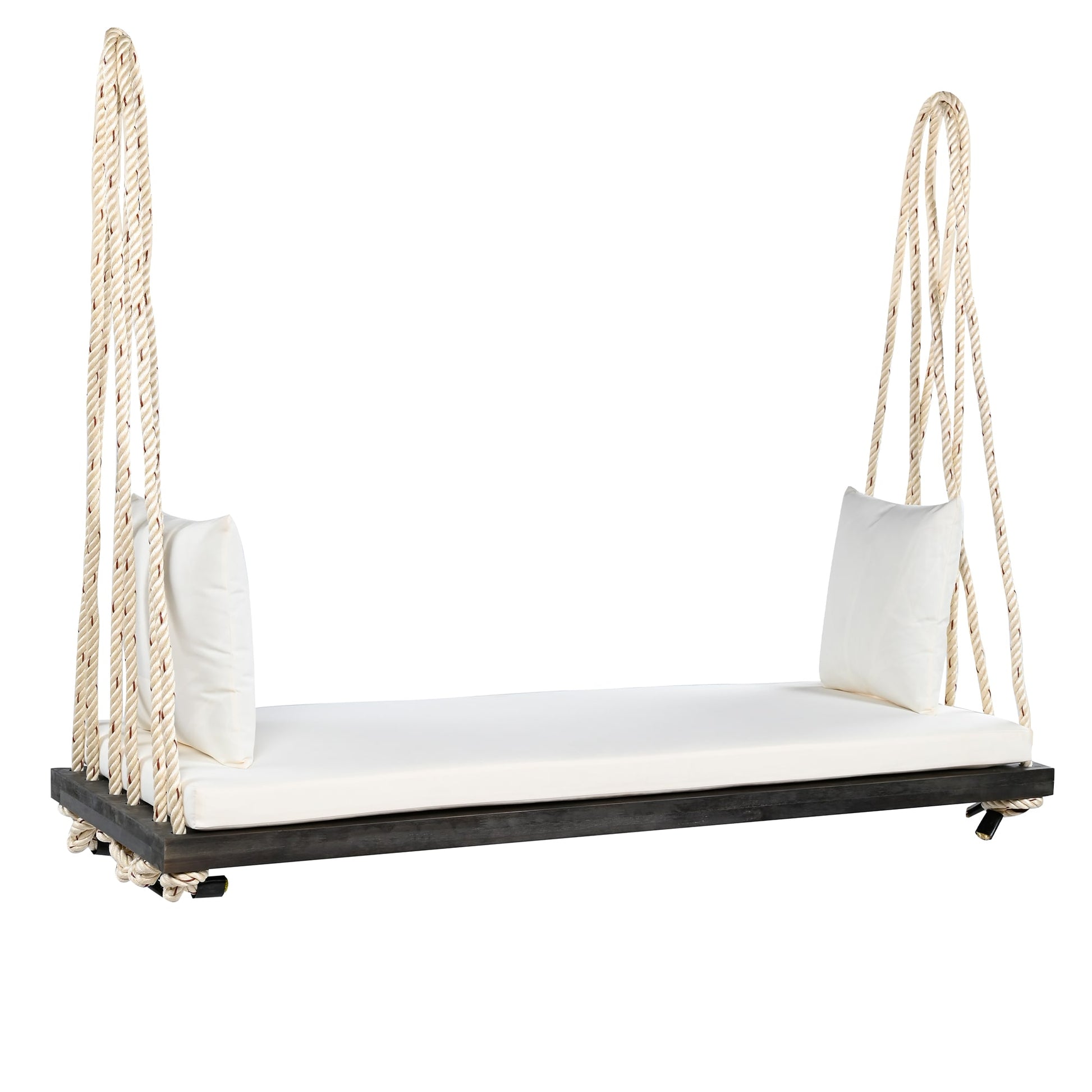 SINOFURN 2 -person Brown Outdoor Swing