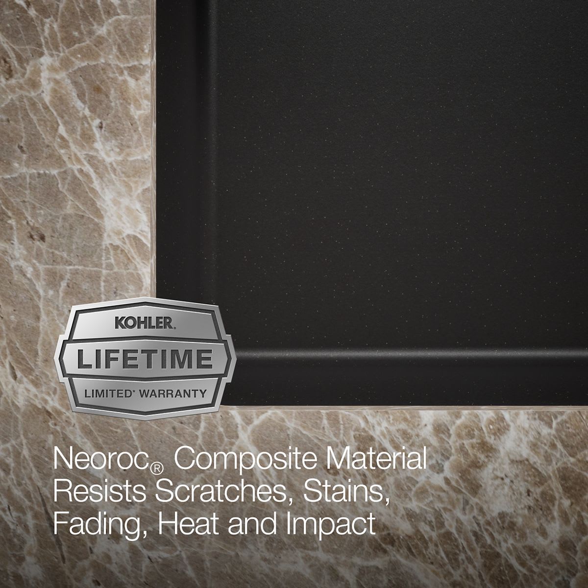 KOHLER Cairn 33-Inch Undermount Single-Bowl Kitchen Sink