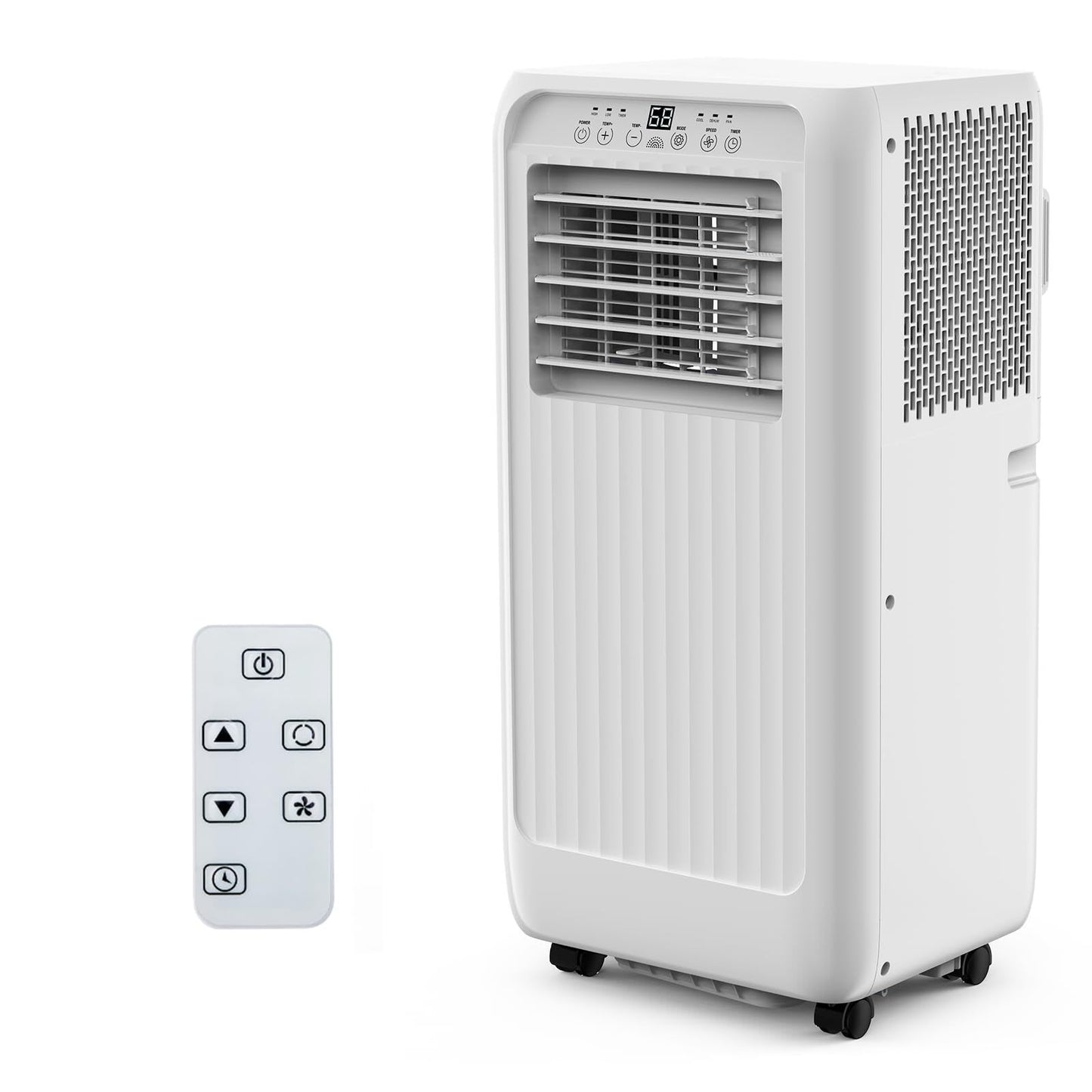 Qeetex 10000 BTU (ASHRAE) / 6500 BTUs (SACC) Portable Air Conditioner â€“ Ultra-Quiet AC with Cooling 2-Speed Fan Timer Remote Control Up to 450 Sq Ft