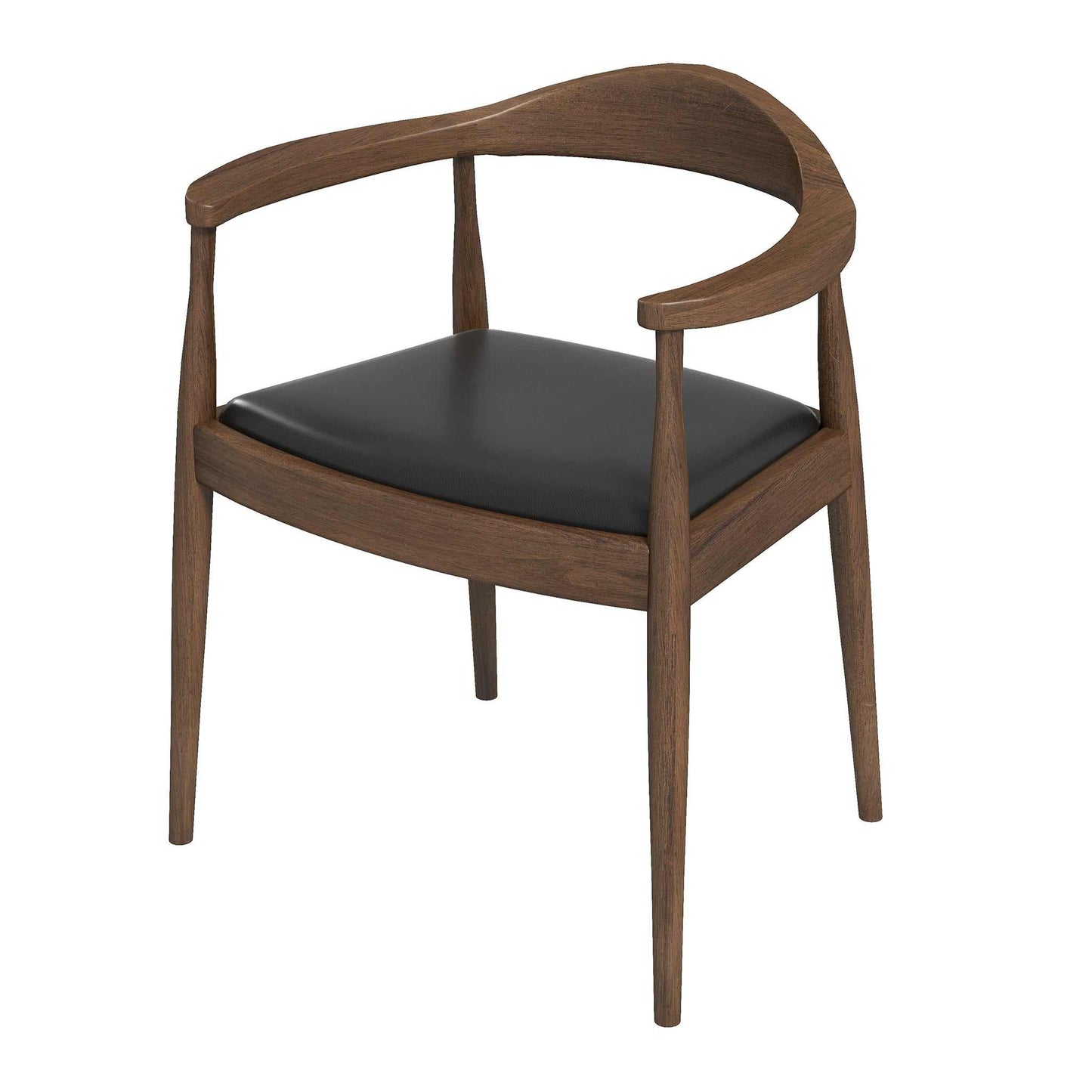 Vynxaria  Black MidCentury Dining Chairs for Versatile Spaces