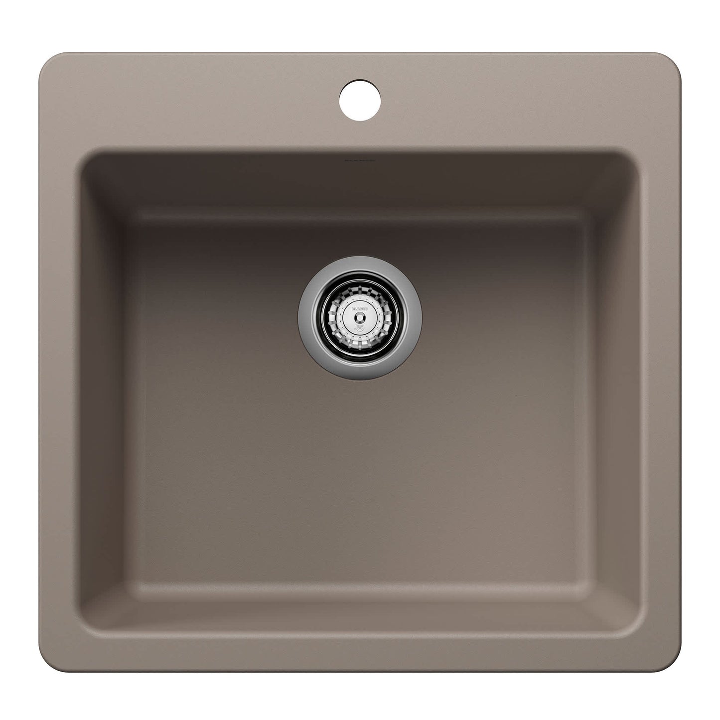 Blanco Liven Drop-in or undermount 21.25-in x 20.5-in Granite Single bowl Kitchen Sink