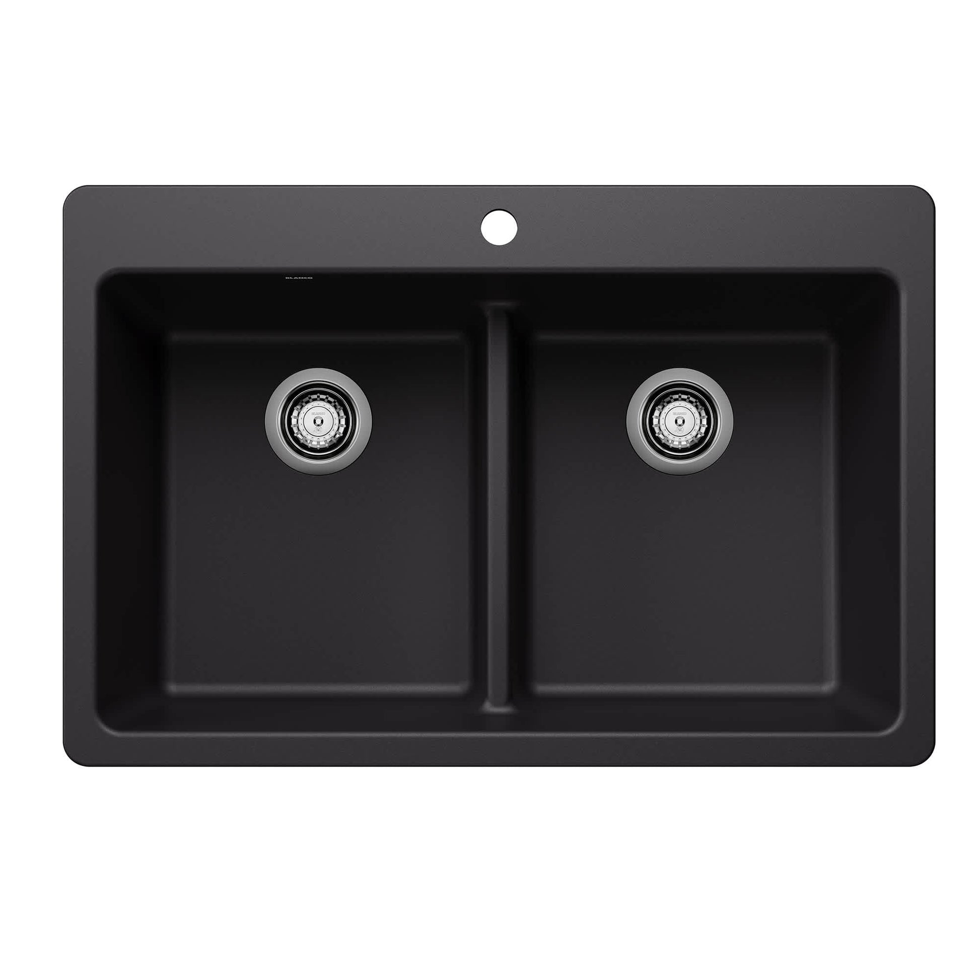 Blanco Liven Drop-in or undermount 33-in x 22-in Granite Double equal bowl Kitchen Sink