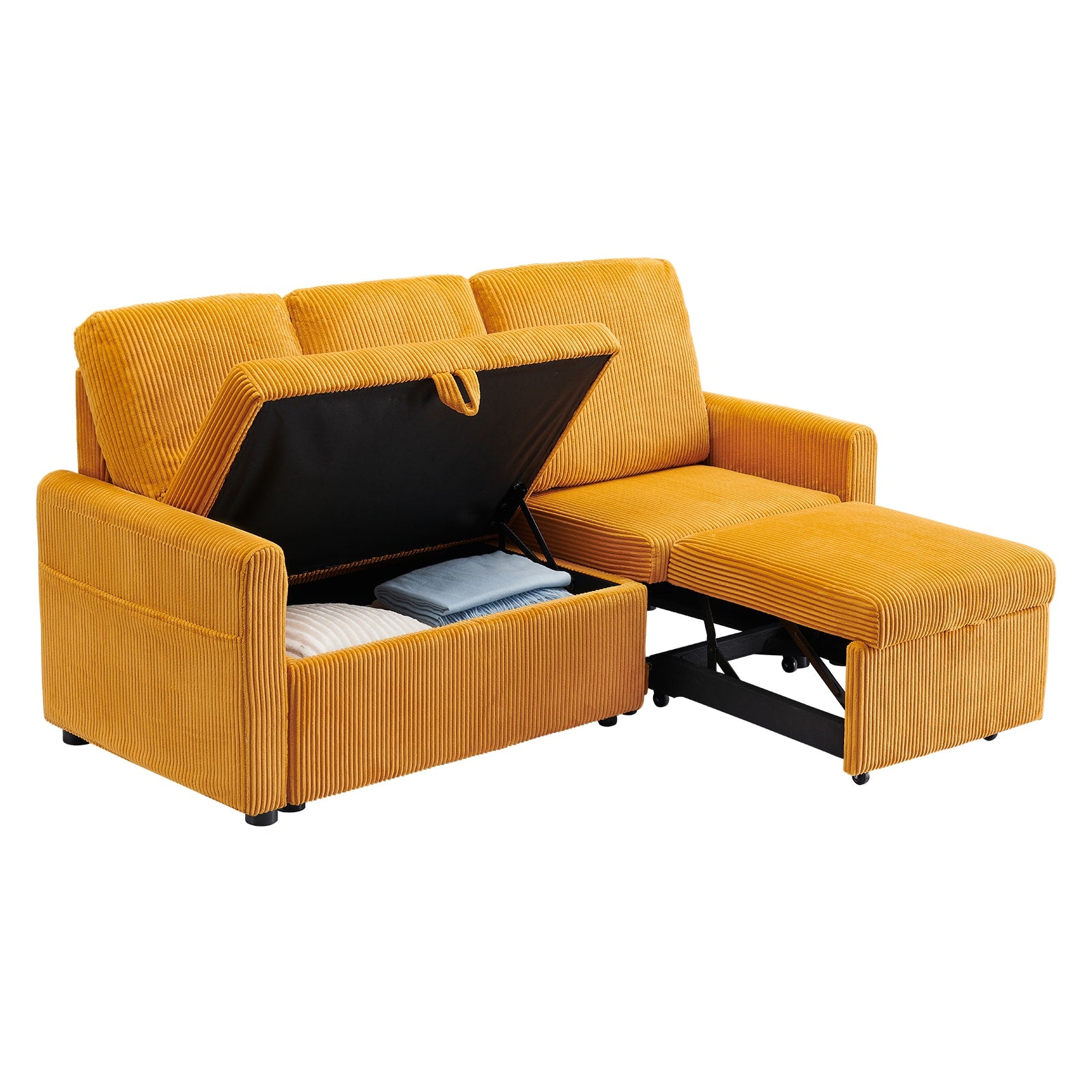 Pocassy 70-in W Modern Yellow 1-seater Sofa