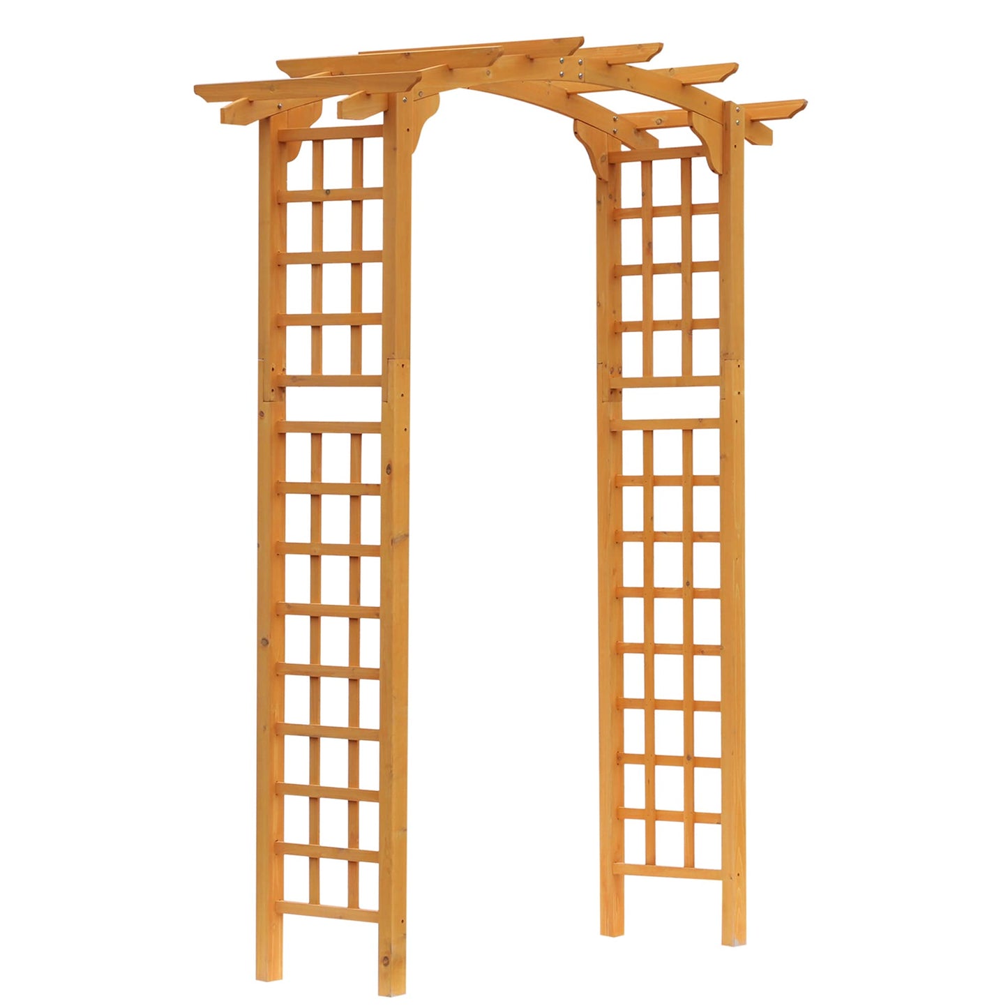 Iseryn Garden Trellises 28.5-in W x 90-in H Natural wood Garden Trellis For Climbing Plants For Cucumbers For Roses For Tomatoes