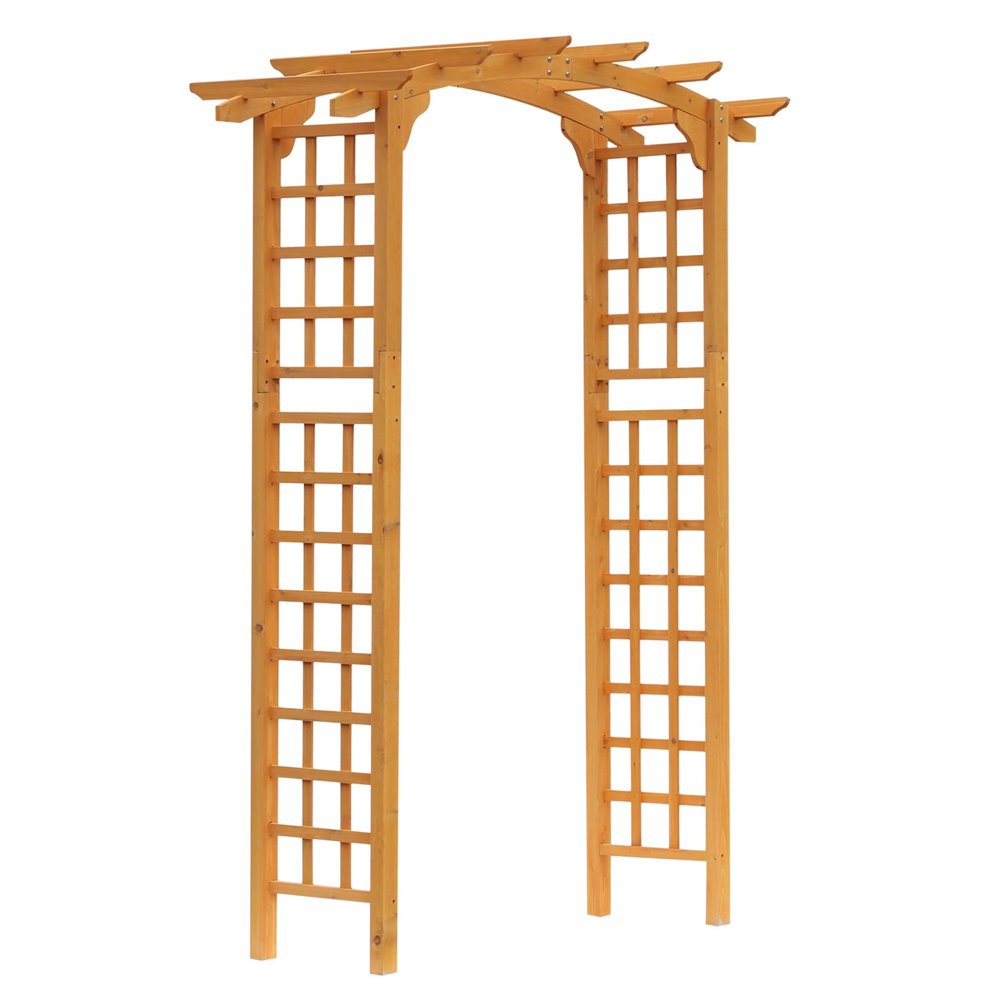 Iseryn Garden Trellises 28.5-in W x 90-in H Natural wood Garden Trellis For Climbing Plants For Cucumbers For Roses For Tomatoes