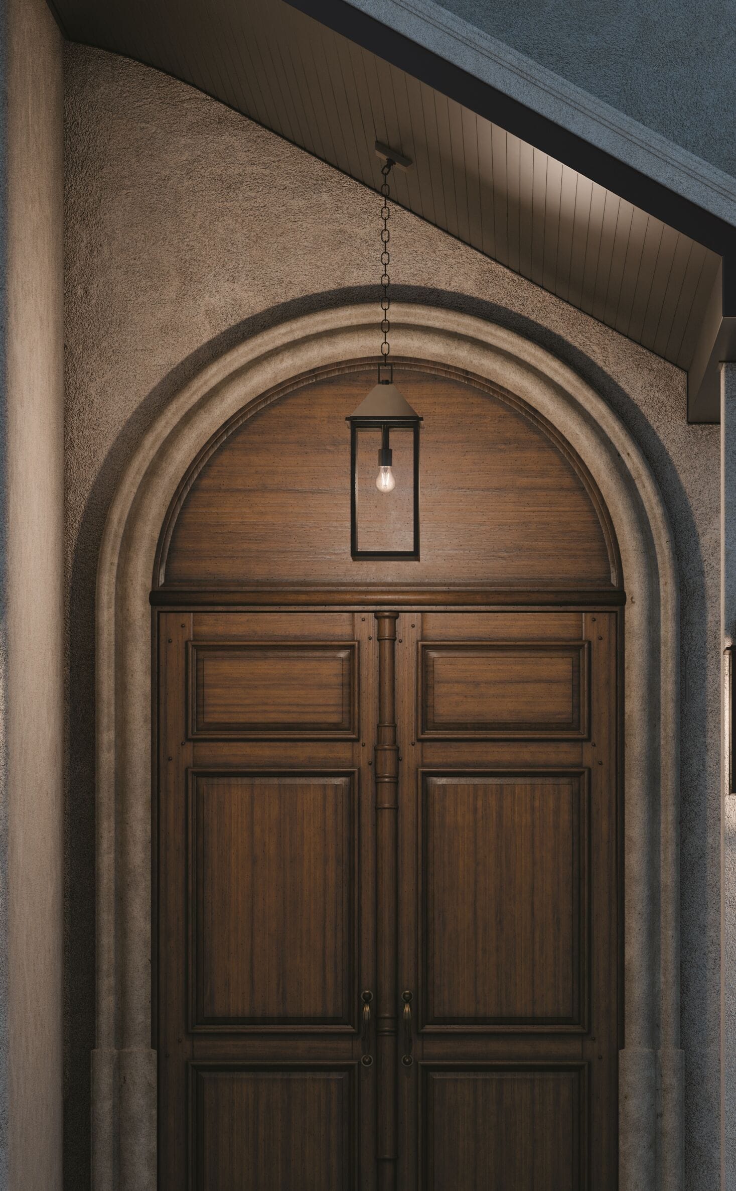 Kichler Prin 1 -Light Olde Bronze Traditional Clear glass Glass Rectangle Medium Outdoor Hanging Pendant Light