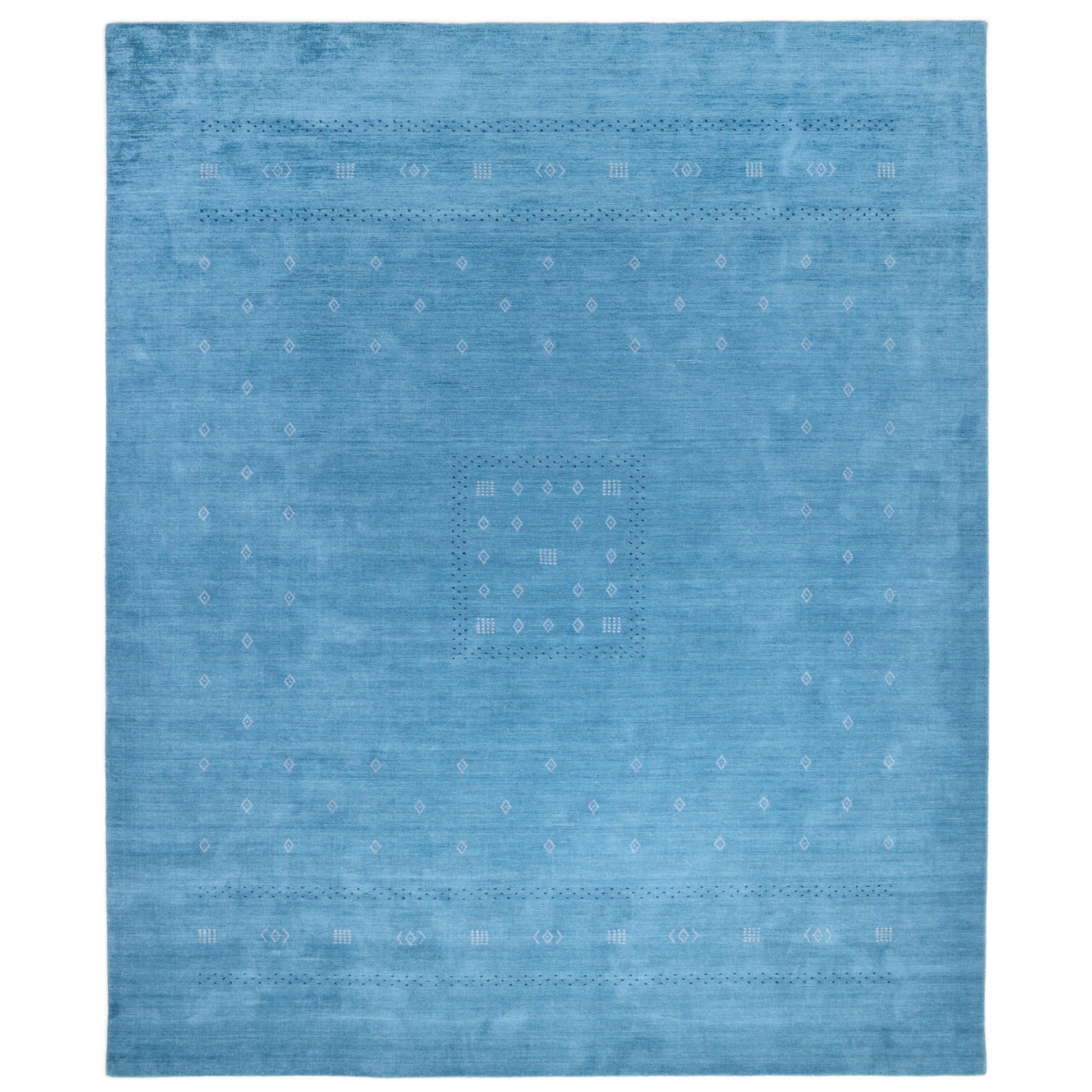 Solo Rugs Gabbeh 3 x 5 (ft) Loomed Wool Sapphire Rectangular Indoor Tribal Professionally Clean Only Area rug