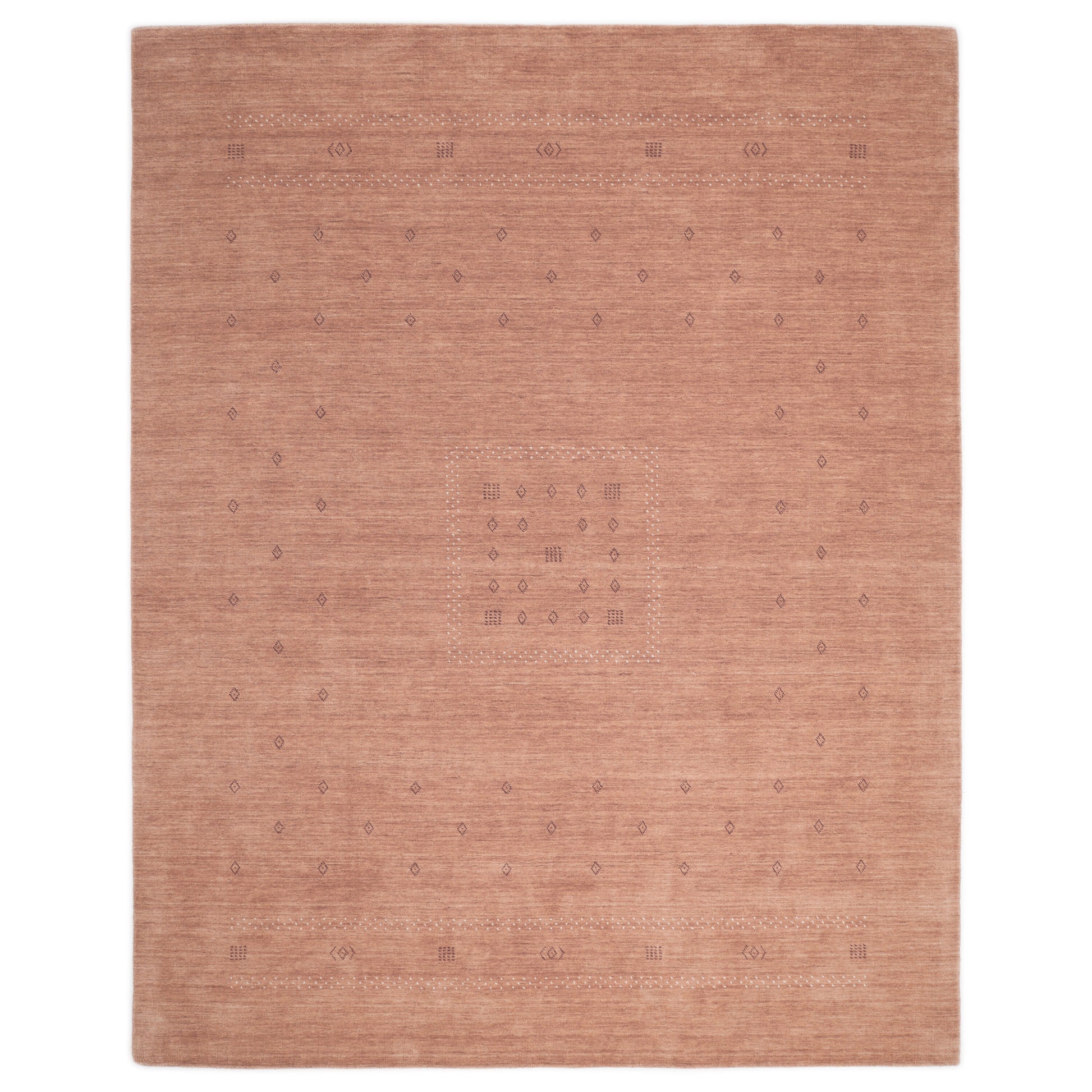 Solo Rugs Gabbeh 3 x 5 (ft) Loomed Wool Peach Rectangular Indoor Tribal Professionally Clean Only Area rug