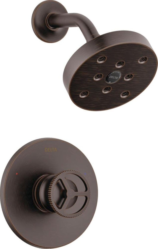 Delta Trinsic Venetian Bronze 1-handle 5.41-in Round Shower Faucet (Single Function)
