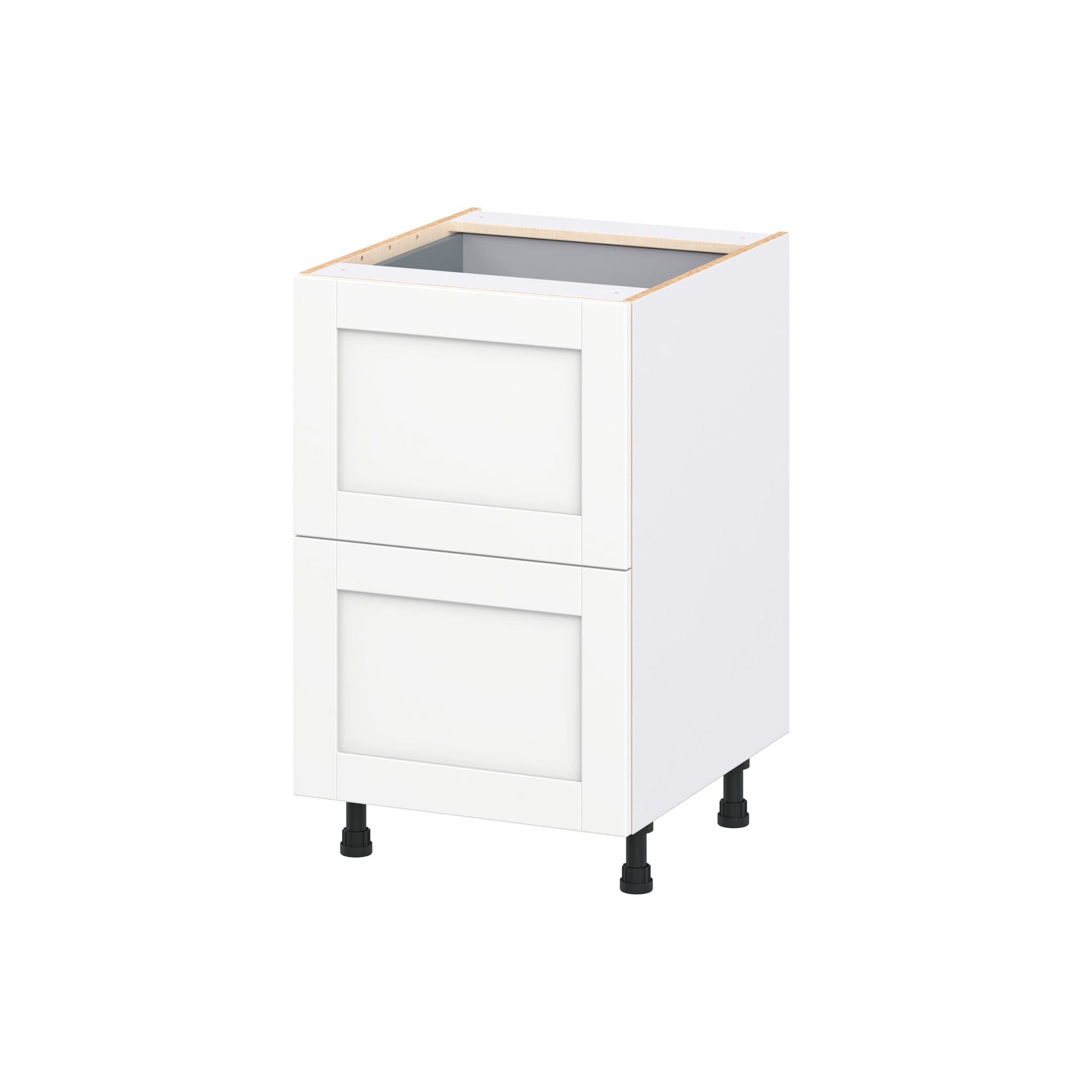Hugo&Borg Rosemont 21-in W x 34.5-in H x 24.5-in D Bright White 3 -Drawers Drawer Base Fully Assembled Cabinet Recessed Panel Shaker