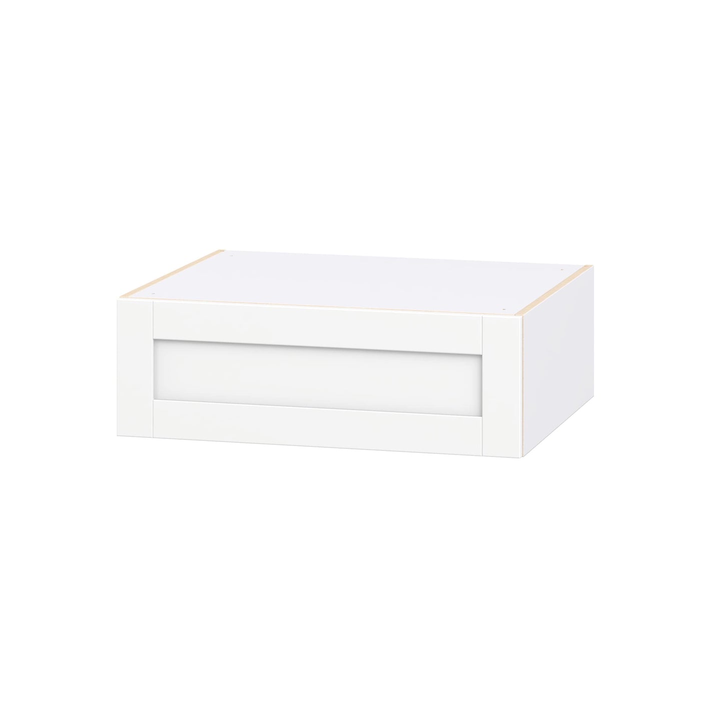 Hugo&Borg Rosemont 30-in W x 10-in H x 24.5-in D Bright White Wall Fully Assembled Cabinet Recessed Panel Shaker
