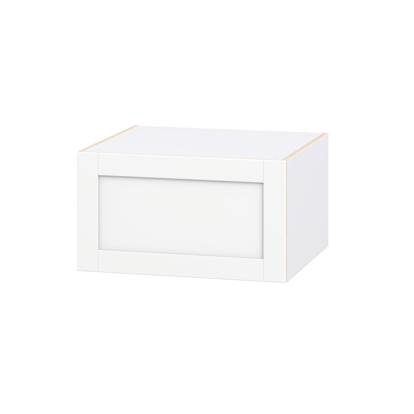 Hugo&Borg Rosemont 27-in W x 15-in H x 24-in D Bright White Wall Fully Assembled Cabinet Recessed Panel Shaker