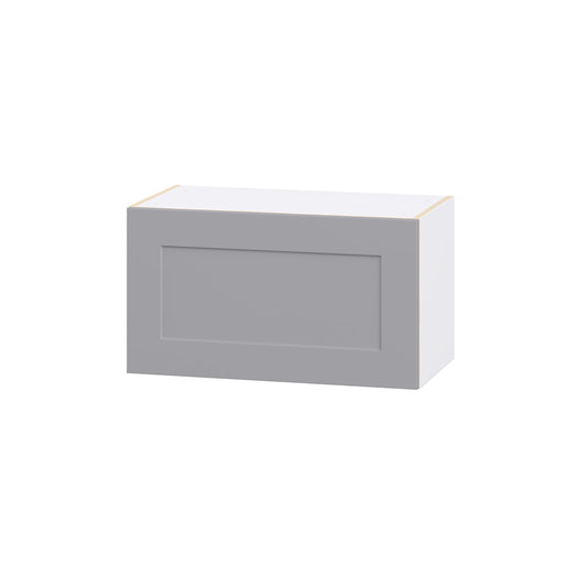 Hugo&Borg Beaumont 27-in W x 15-in H x 14.75-in D Slate Gray Wall Fully Assembled Cabinet Recessed Panel Shaker