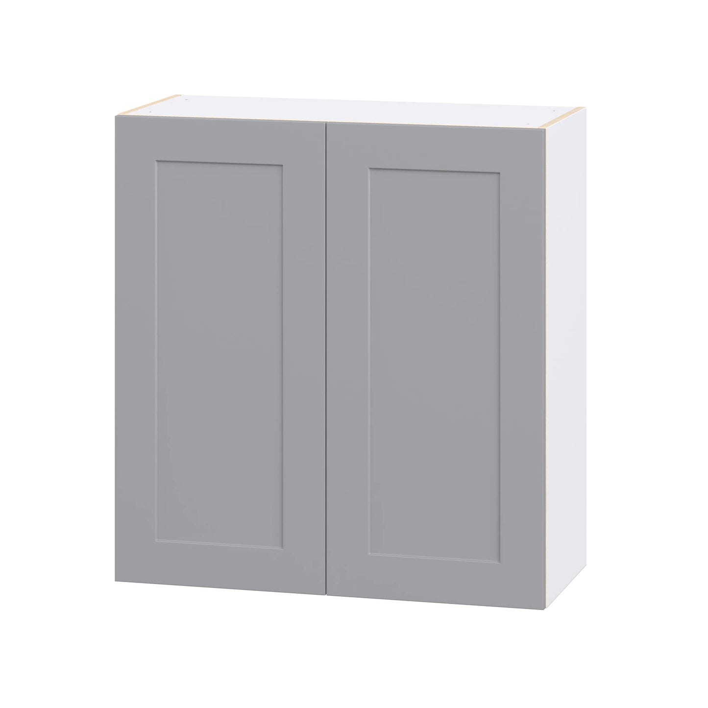 Hugo&Borg 33-in W x 35-in H x 14.75-in D Slate Gray Wall Fully Assembled Cabinet Recessed Panel Shaker