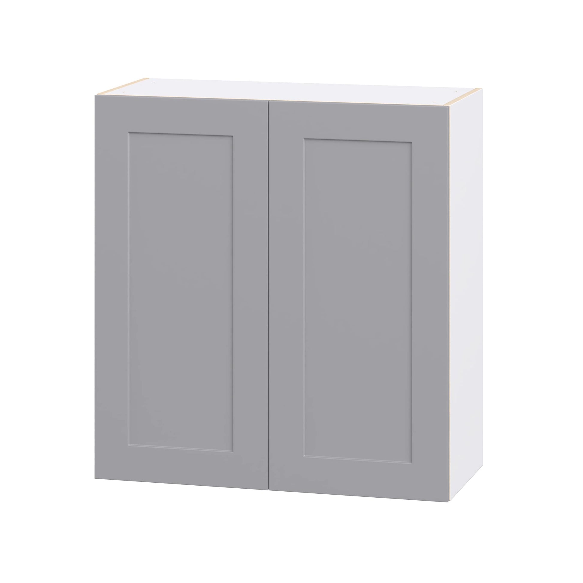Hugo&Borg 33-in W x 35-in H x 14.75-in D Slate Gray Wall Fully Assembled Cabinet Recessed Panel Shaker
