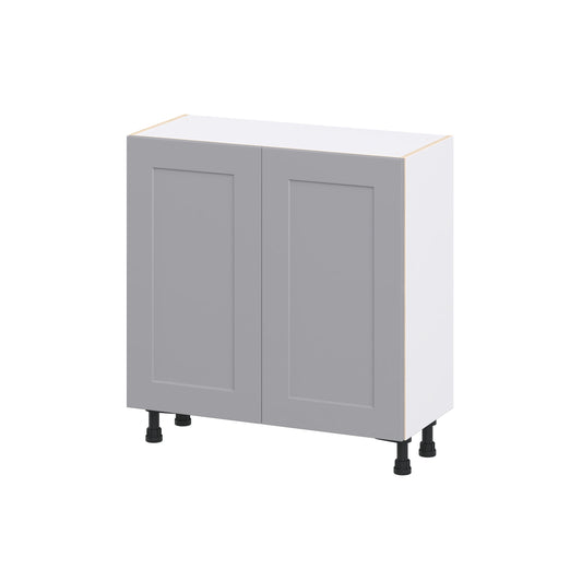 Hugo&Borg Beaumont 33-in W x 34.5-in H x 14.75-in D Slate Gray Base Fully Assembled Cabinet Recessed Panel Shaker