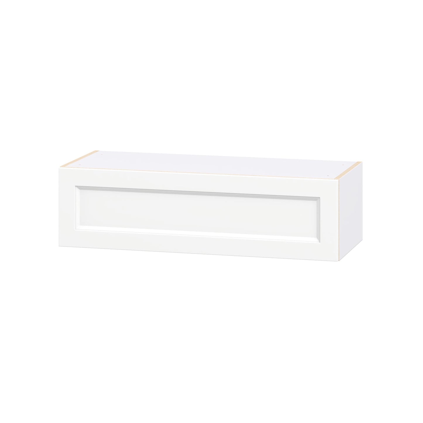 Hugo&Borg Riviera 36-in W x 10-in H x 14.75-in D Bright White Wall Fully Assembled Cabinet Recessed Panel Shaker
