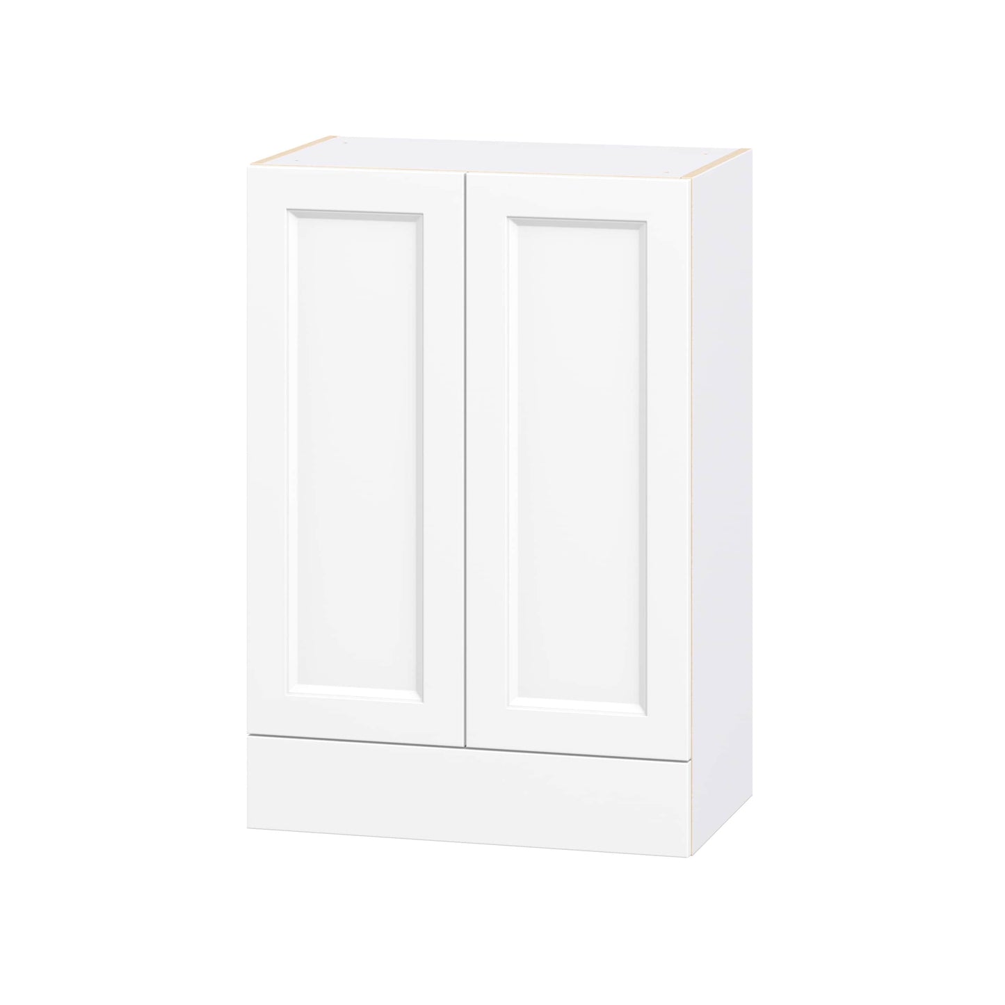Hugo&Borg Riviera 24-in W x 35-in H x 14.75-in D Bright White Wall Fully Assembled Cabinet Recessed Panel Shaker