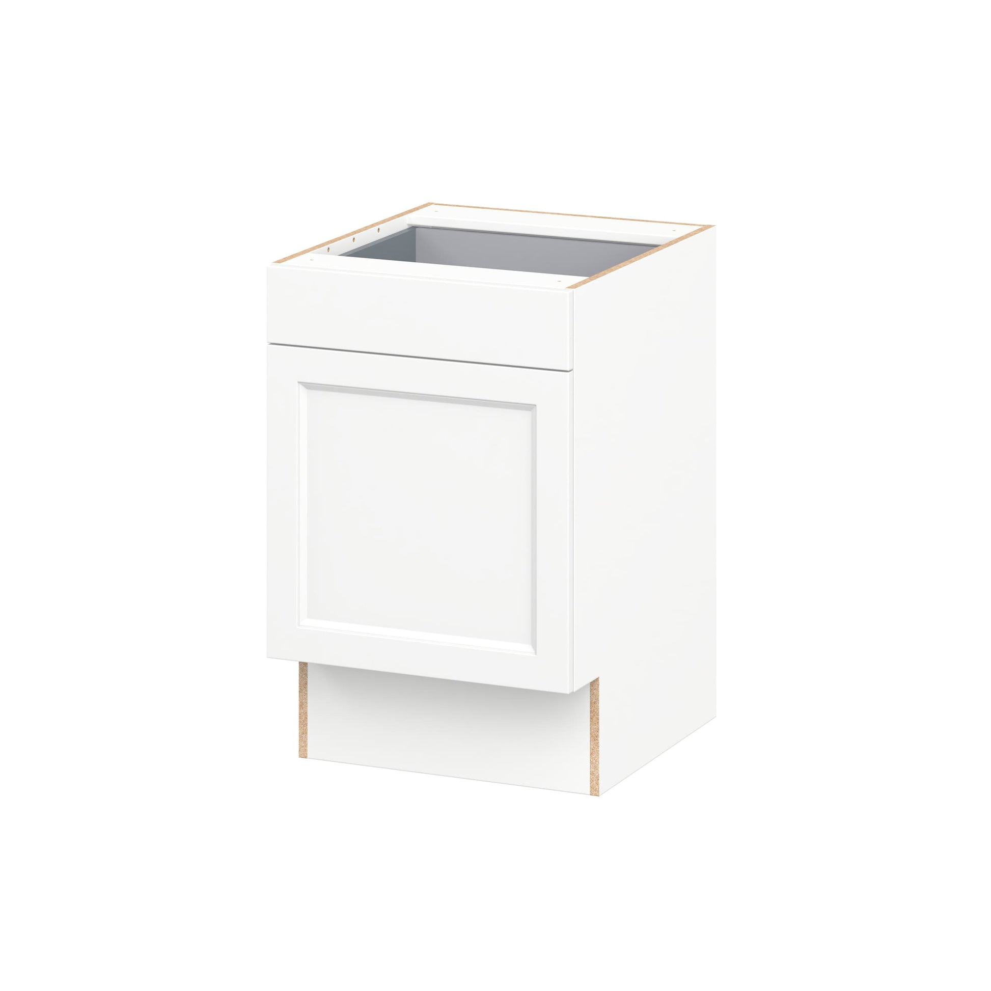 Hugo&Borg Riviera 21-in W x 32.5-in H x 24.5-in D Bright White Base Fully Assembled Cabinet Recessed Panel Shaker