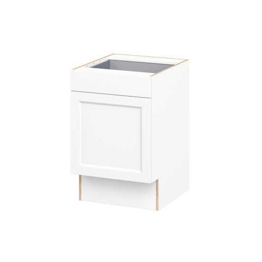 Hugo&Borg Riviera 21-in W x 32.5-in H x 24.5-in D Bright White Base Fully Assembled Cabinet Recessed Panel Shaker