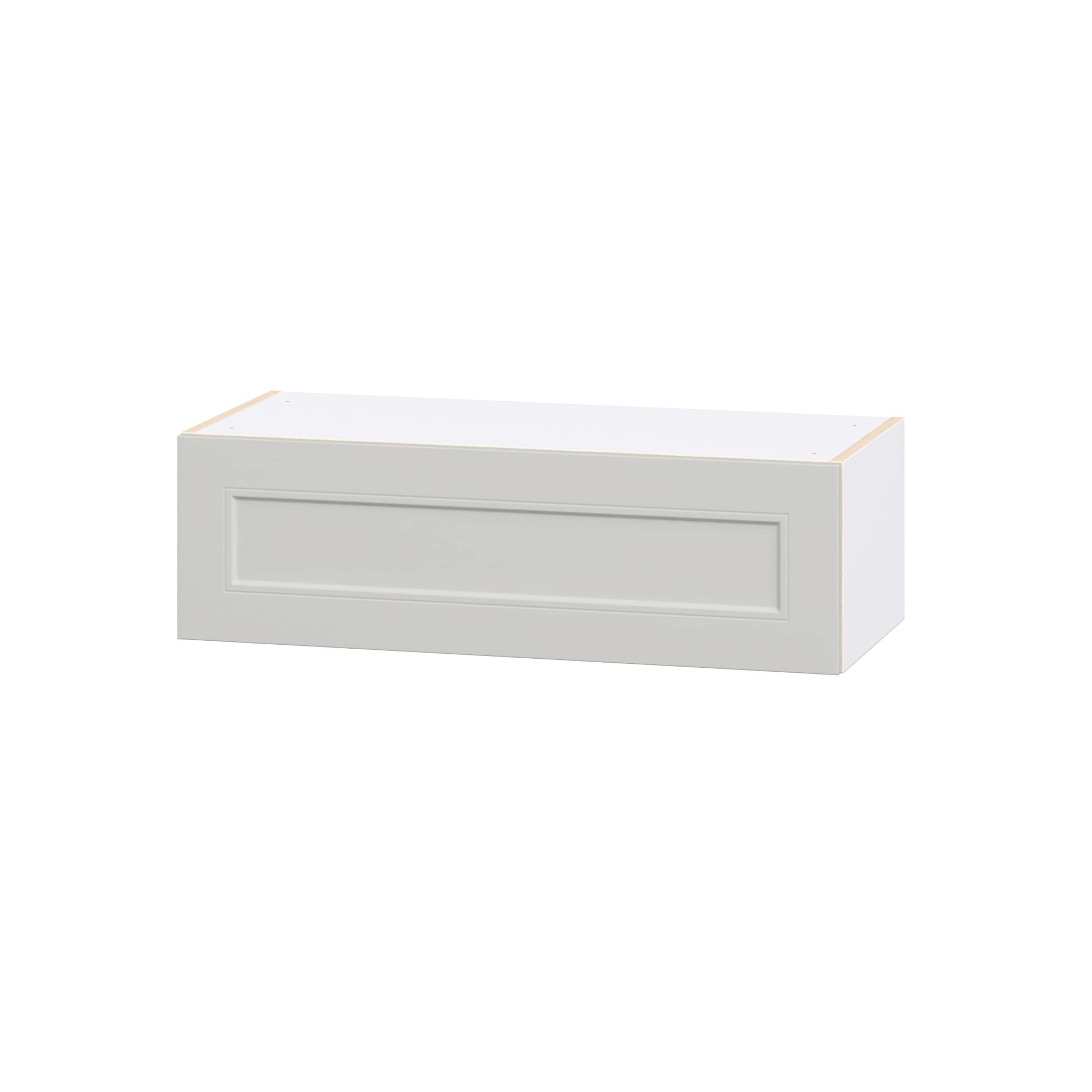 Hugo&Borg Belcourt 33-in W x 10-in H x 14.75-in D Painted Light Gray Wall Fully Assembled Cabinet Recessed Panel Shaker