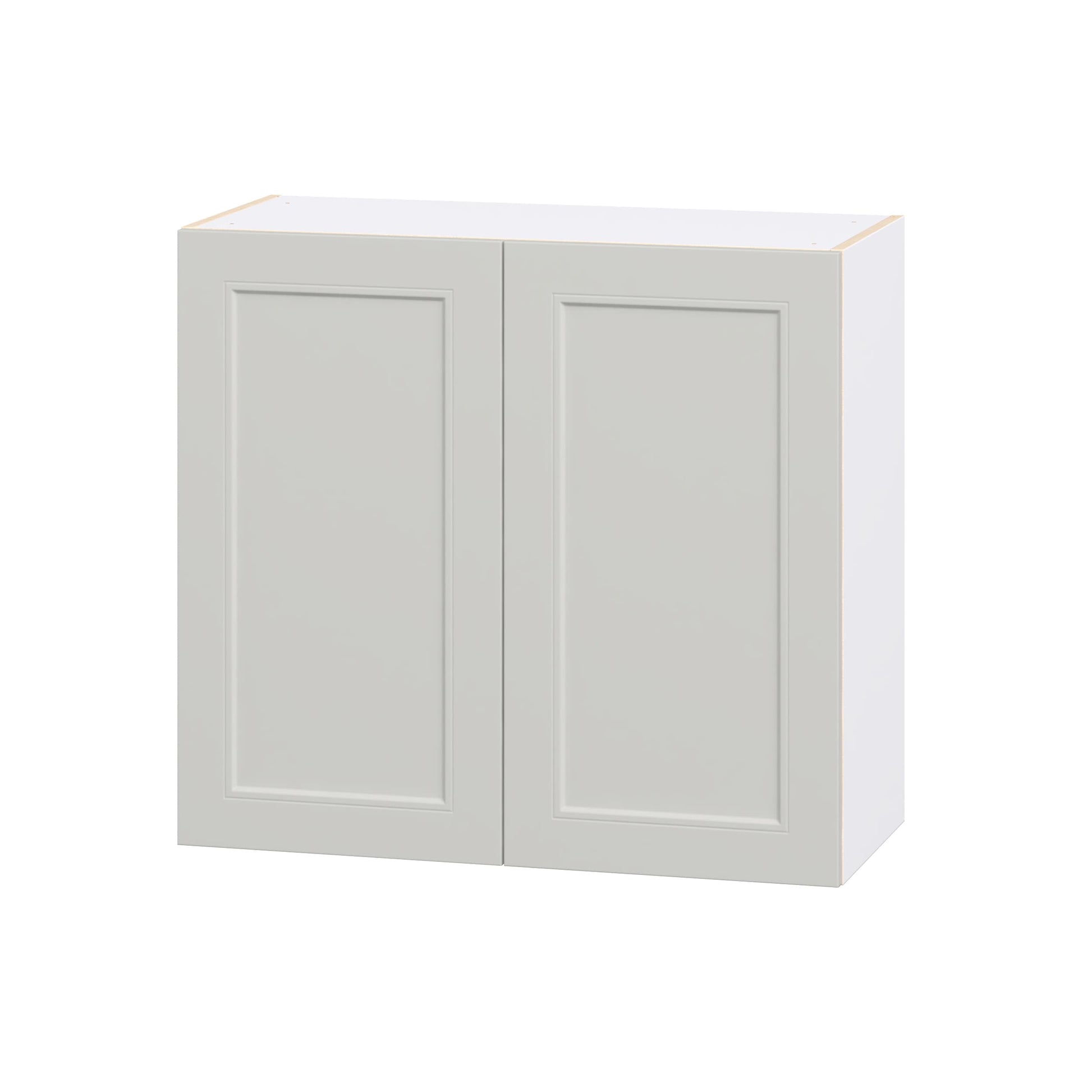 Hugo&Borg Belcourt 33-in W x 30-in H x 14.75-in D Painted Light Gray Wall Fully Assembled Cabinet Recessed Panel Shaker