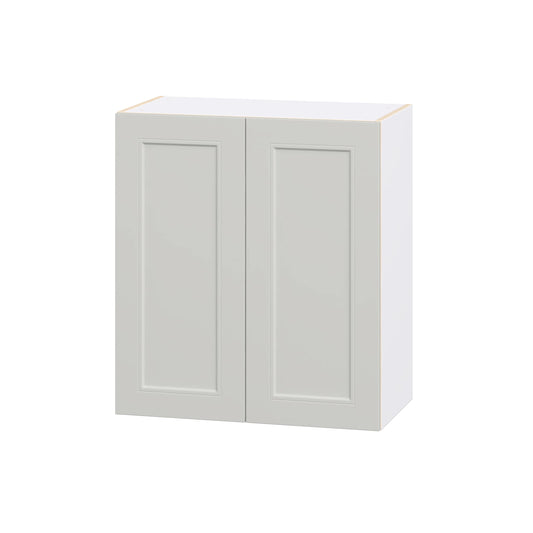 Hugo&Borg Belcourt 27-in W x 30-in H x 14.75-in D Painted Light Gray Wall Fully Assembled Cabinet Recessed Panel Shaker