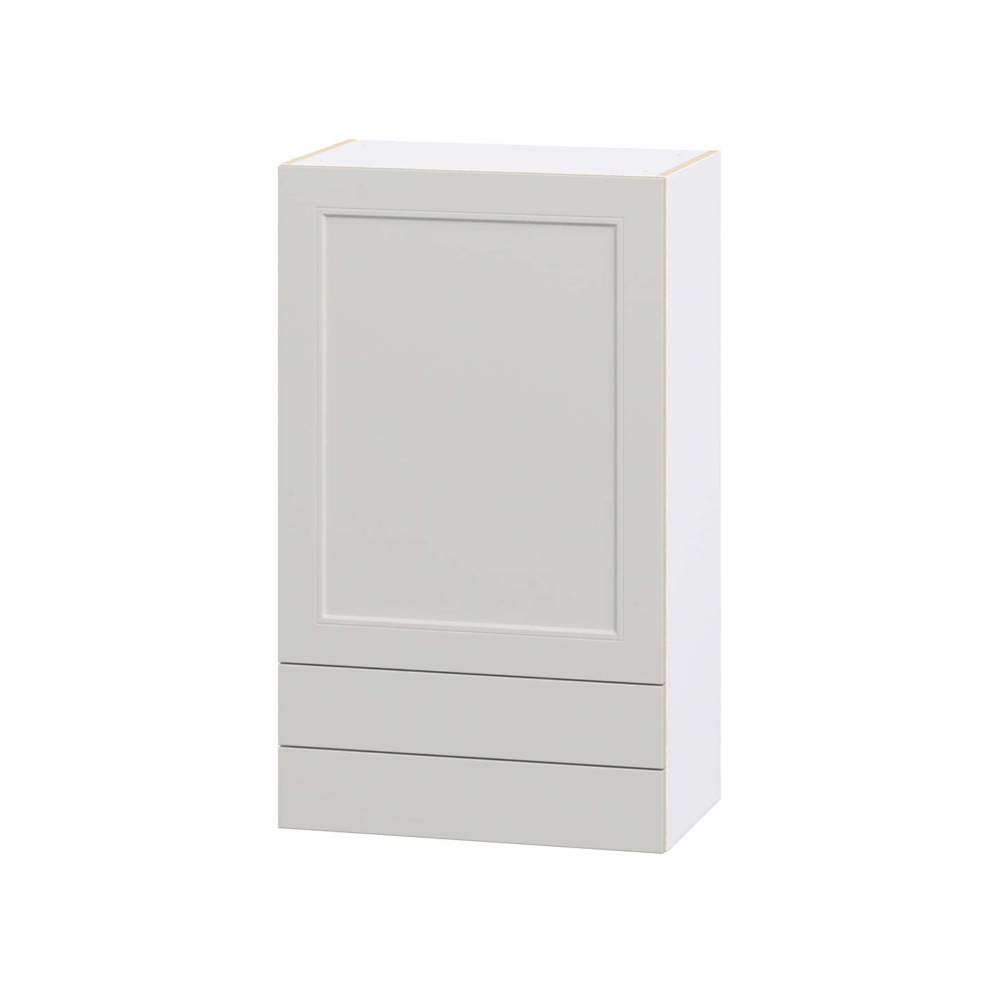 Hugo&Borg Belcourt 24-in W x 40-in H x 14.75-in D Painted Light Gray 2 -Drawers Wall Fully Assembled Cabinet Recessed Panel Shaker