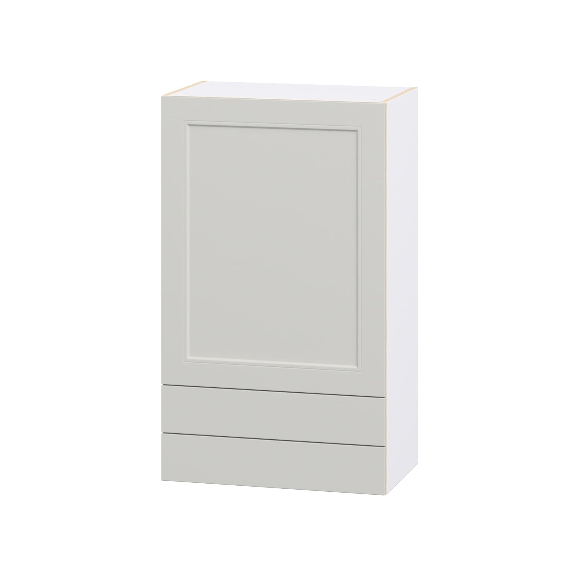 Hugo&Borg Belcourt 24-in W x 40-in H x 14.75-in D Painted Light Gray 2 -Drawers Wall Fully Assembled Cabinet Recessed Panel Shaker