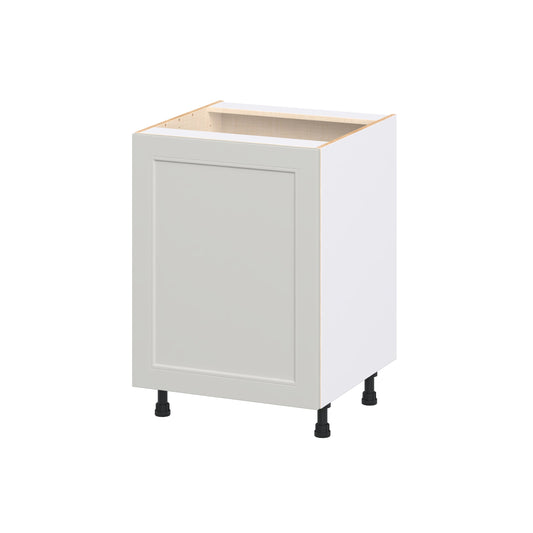 Hugo&Borg Belcourt 24-in W x 34.5-in H x 24.5-in D Painted Light Gray Sink Base Fully Assembled Cabinet Recessed Panel Shaker