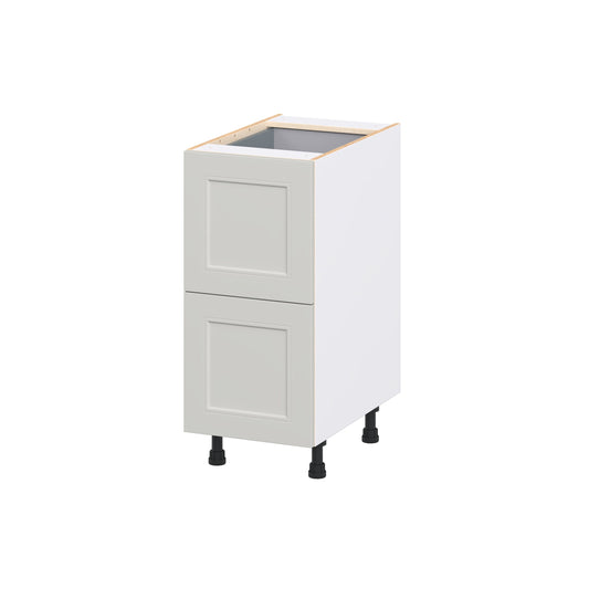 Hugo&Borg Belcourt 15-in W x 34.5-in H x 24.5-in D Painted Light Gray 3 -Drawers Drawer Base Fully Assembled Cabinet Recessed Panel Shaker